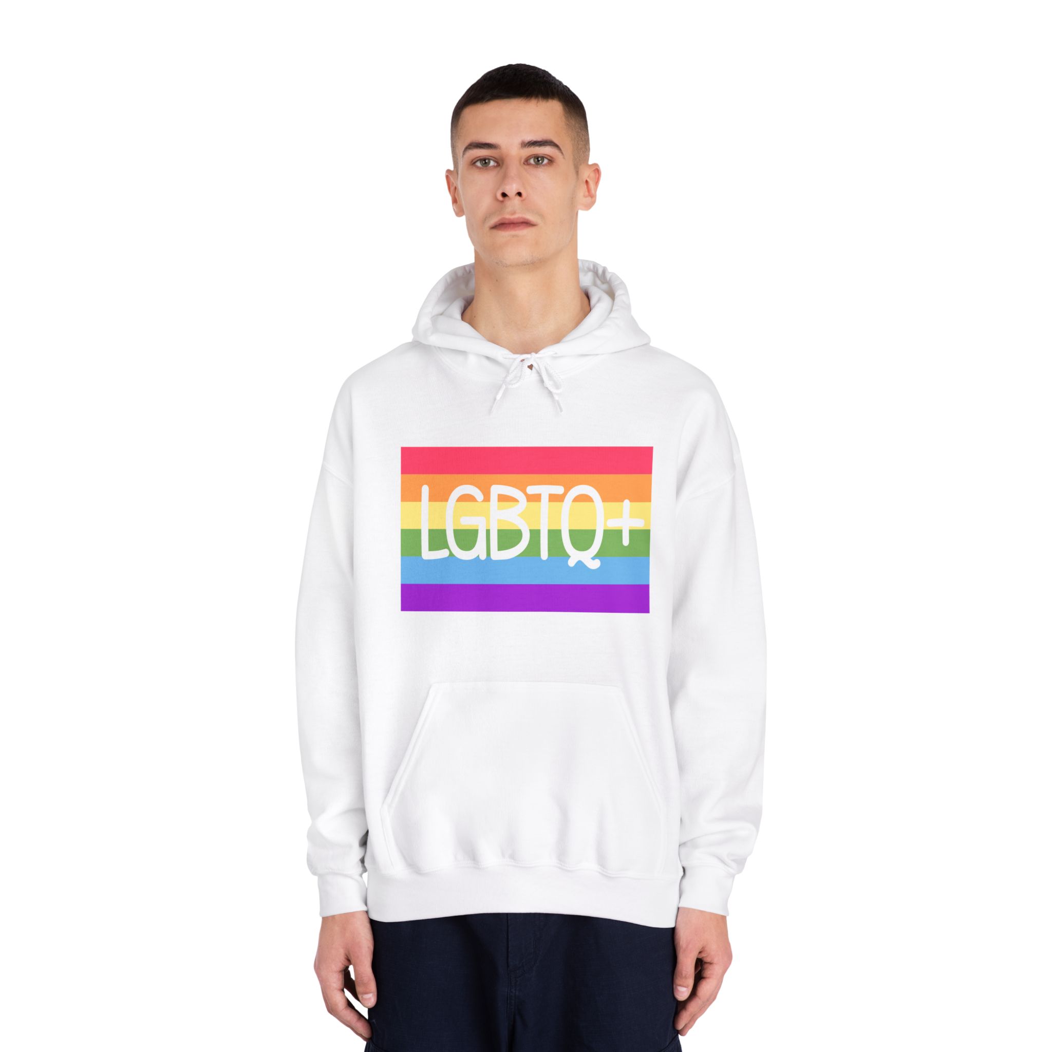 Pride Concept Background Lgbtq Pride Unisex Dryblend Hooded Sweatshirt - Image 3
