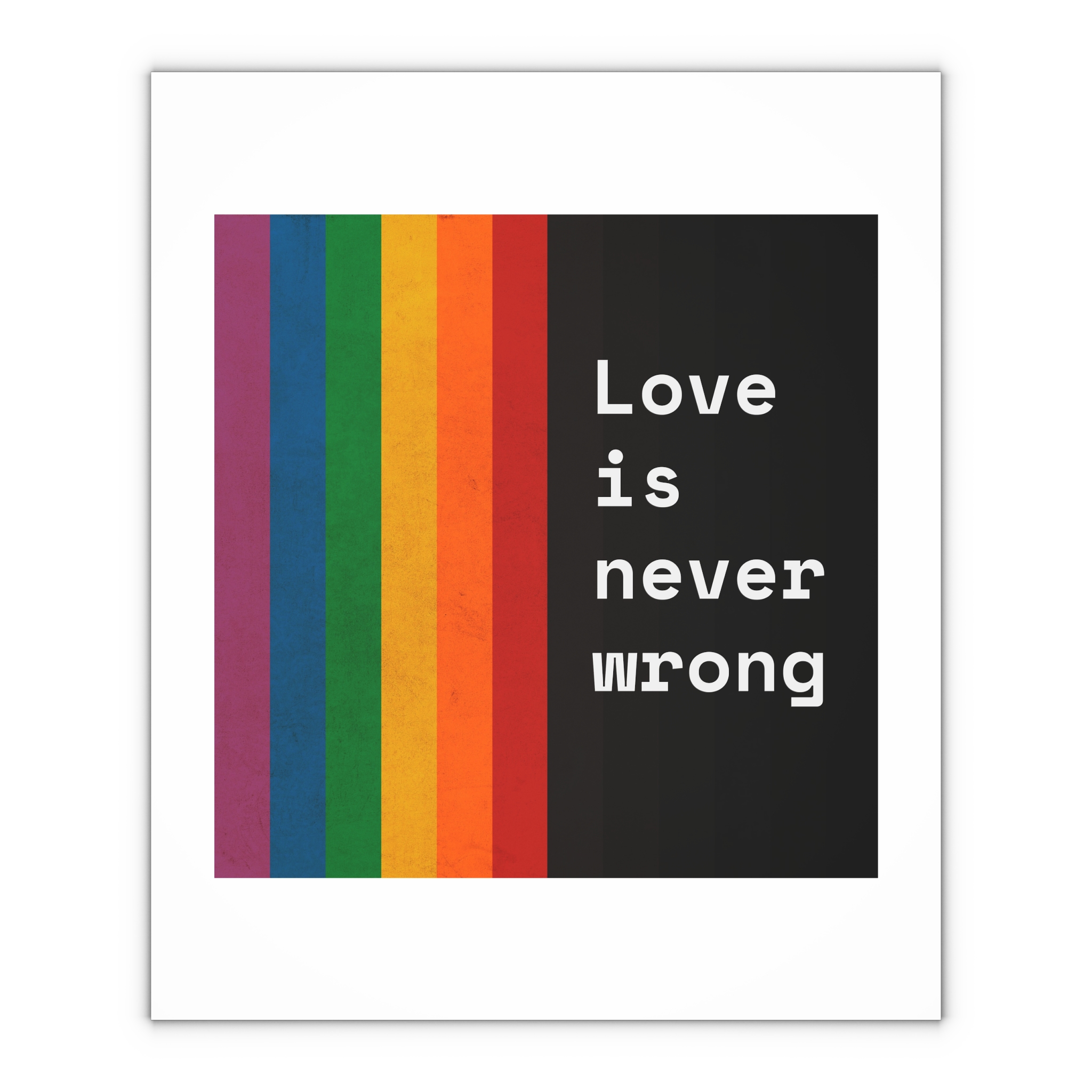 Rainbow With Love Is Never Wrong Concept Pride Month Gift Wrapping Paper Sheets 1pc - Image 4