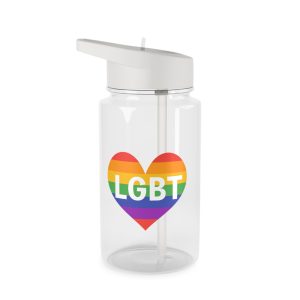 Lgbt Rainbow Colors Heart Mark Lgbt Letters Tritan Water Bottle