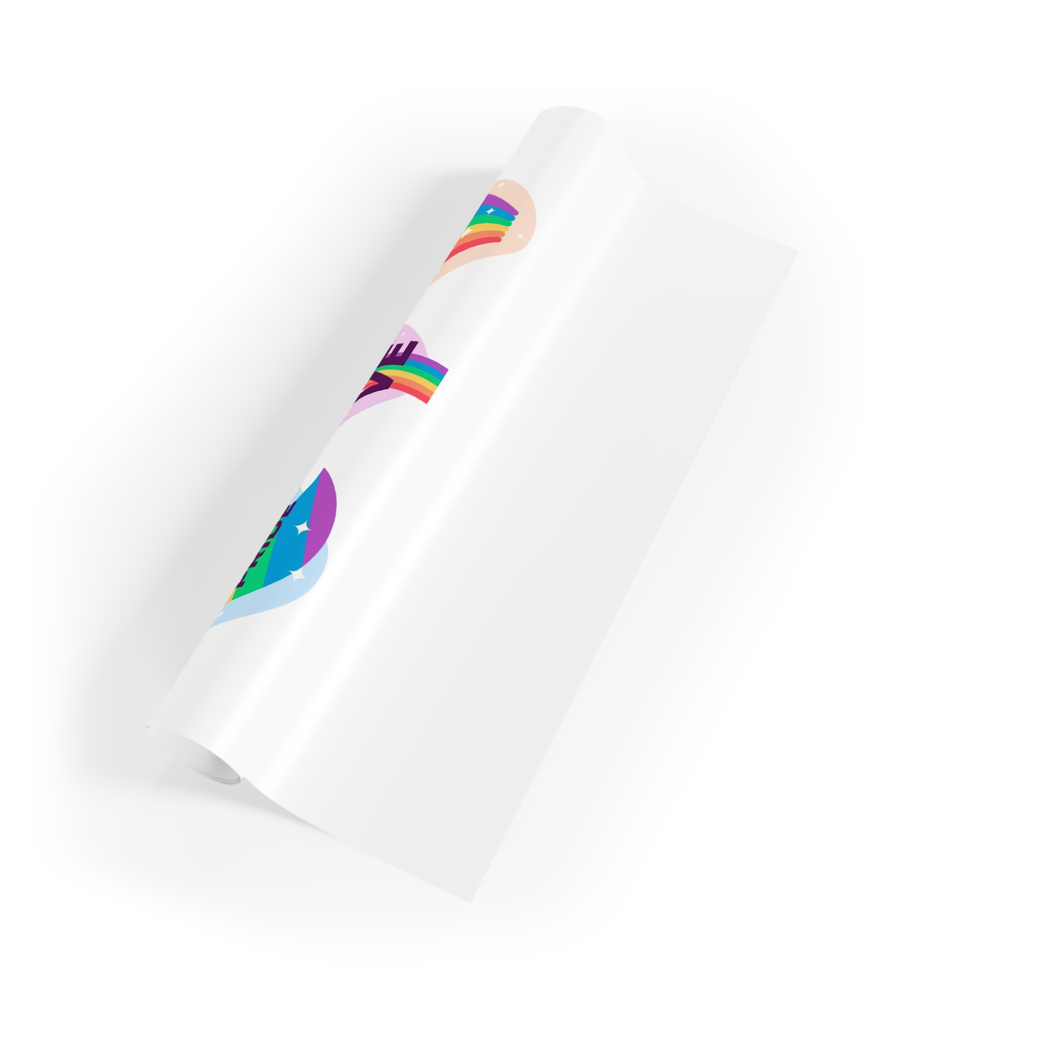 Labels Design Pride Day Event Gift Wrapping Paper Rolls 1pc - Image 3