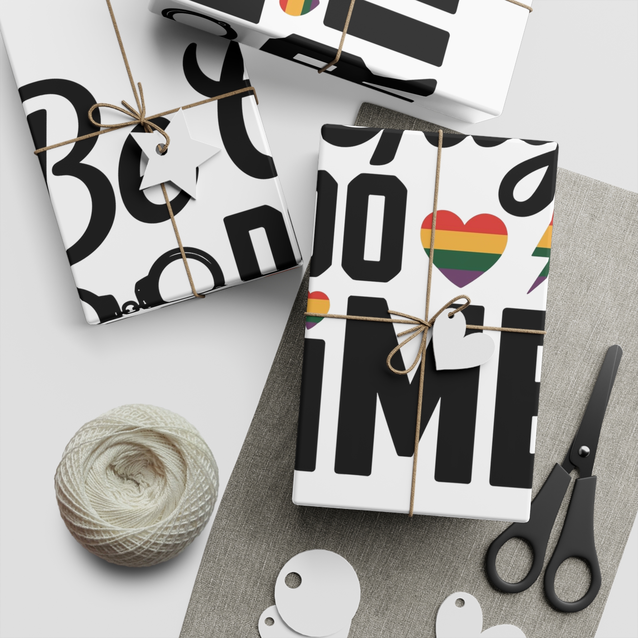 Be Gay Crime T Shirt Design Isolated White Background Gift Wrapping Paper Sheets 1pc - Image 2