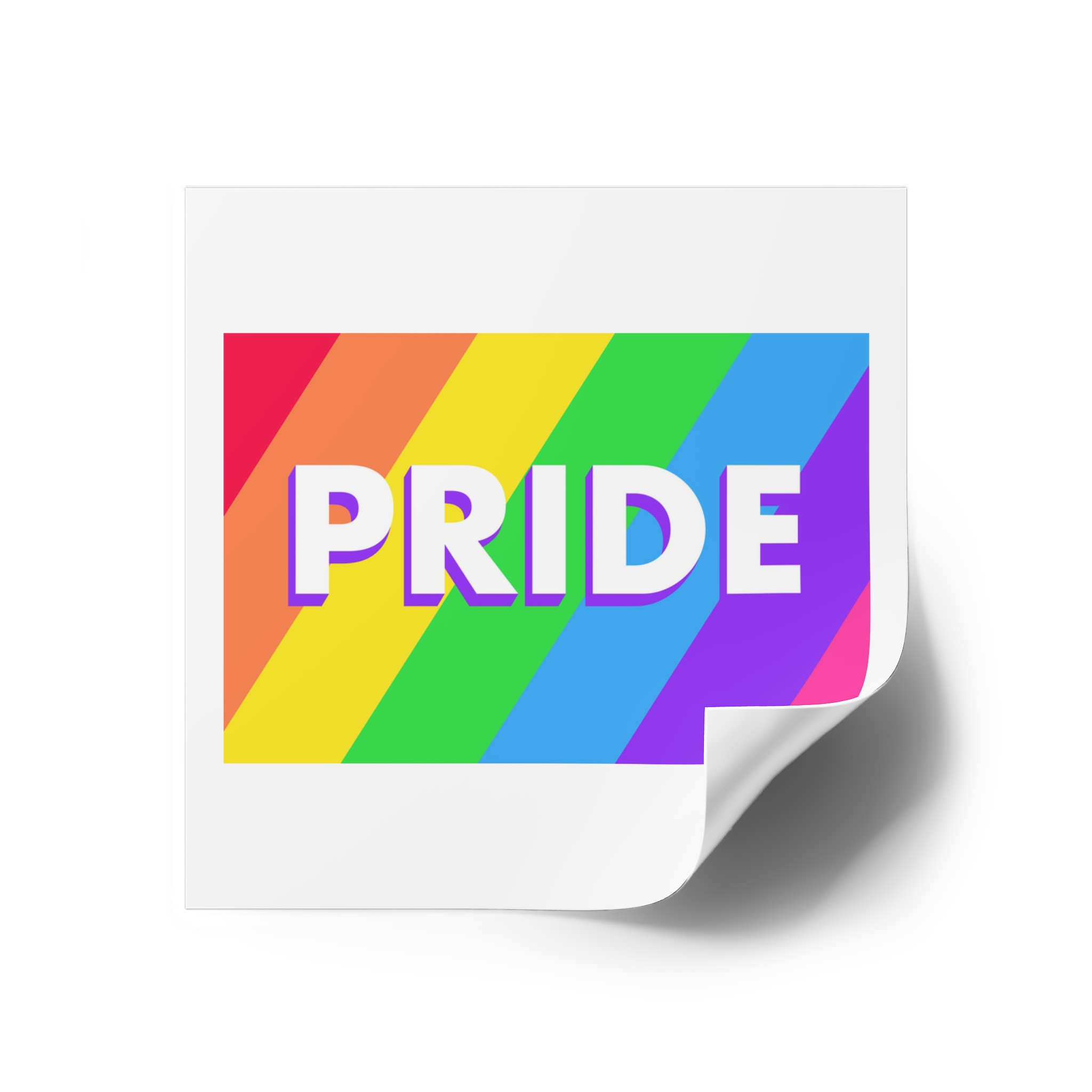 Pride Background 3 Laminate Stickers Square - Image 18