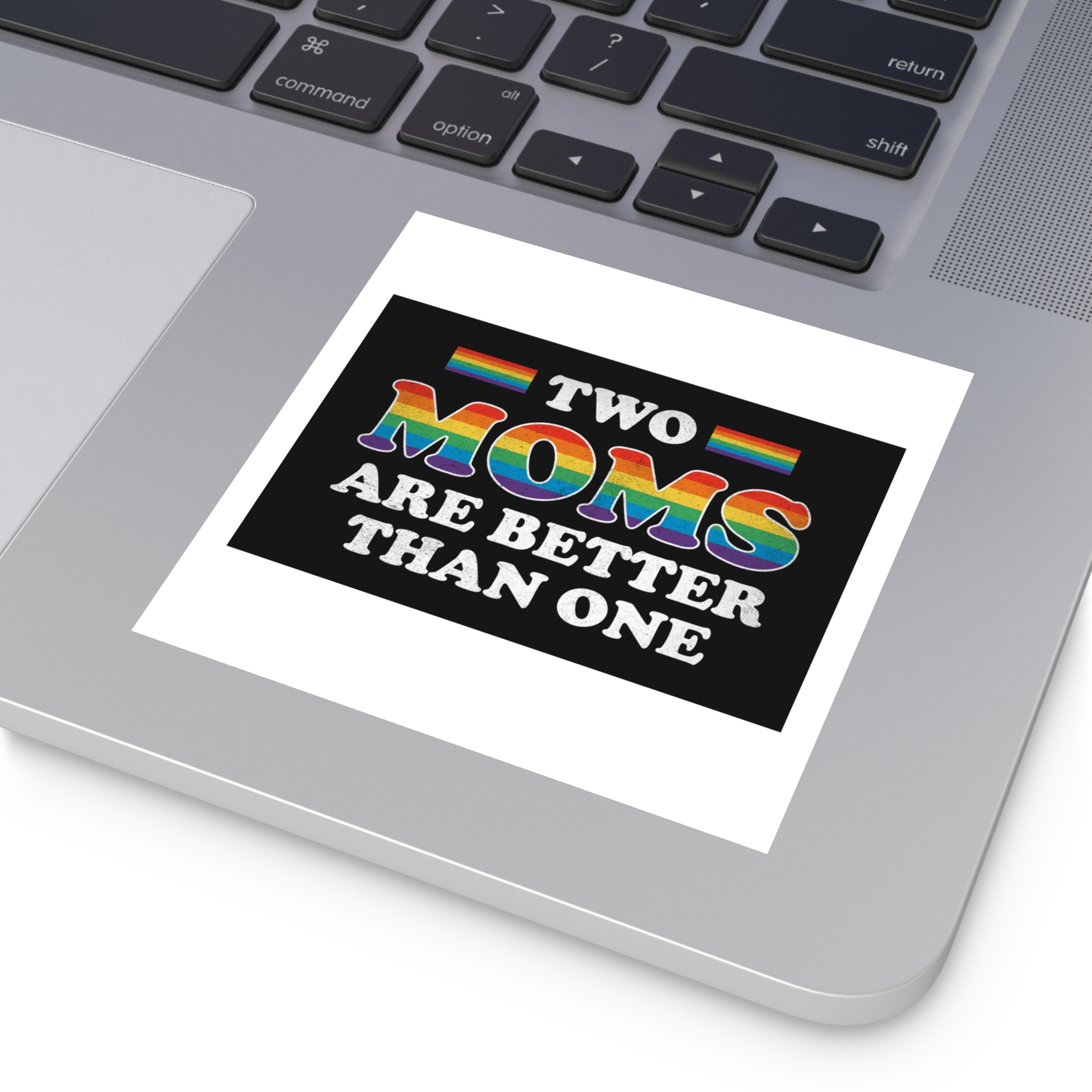 Pride Gay Rainbow Typography Vector Premium T Shirt(2) Laminate Stickers Square - Image 27