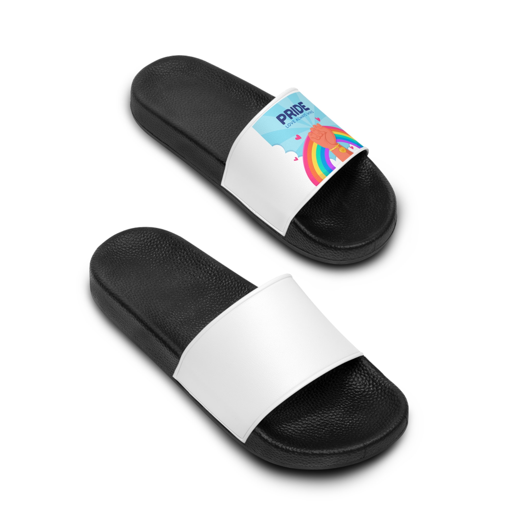 Pride Day Concept Mens Slide Sandals - Image 4