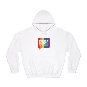 Lgbt Pride Month June Lgbt Flag Rainbow Flag Love Concept Vector Illustration Poster (1) Unisex Dryblend Hooded Sweatshirt