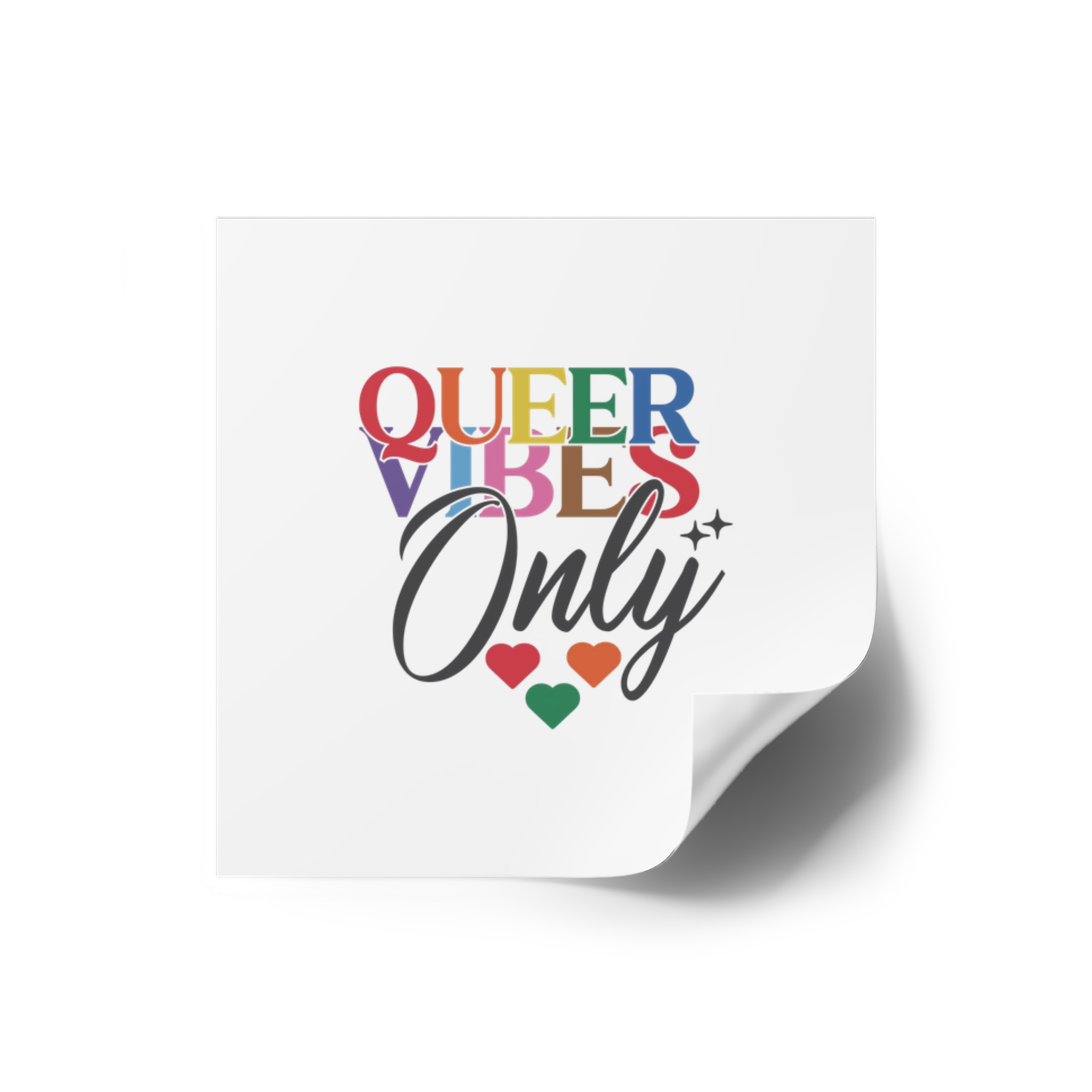 Lgbtq Pride Month Quote Eps Design Vector Pride Design Template(1) Laminate Stickers Square - Image 66
