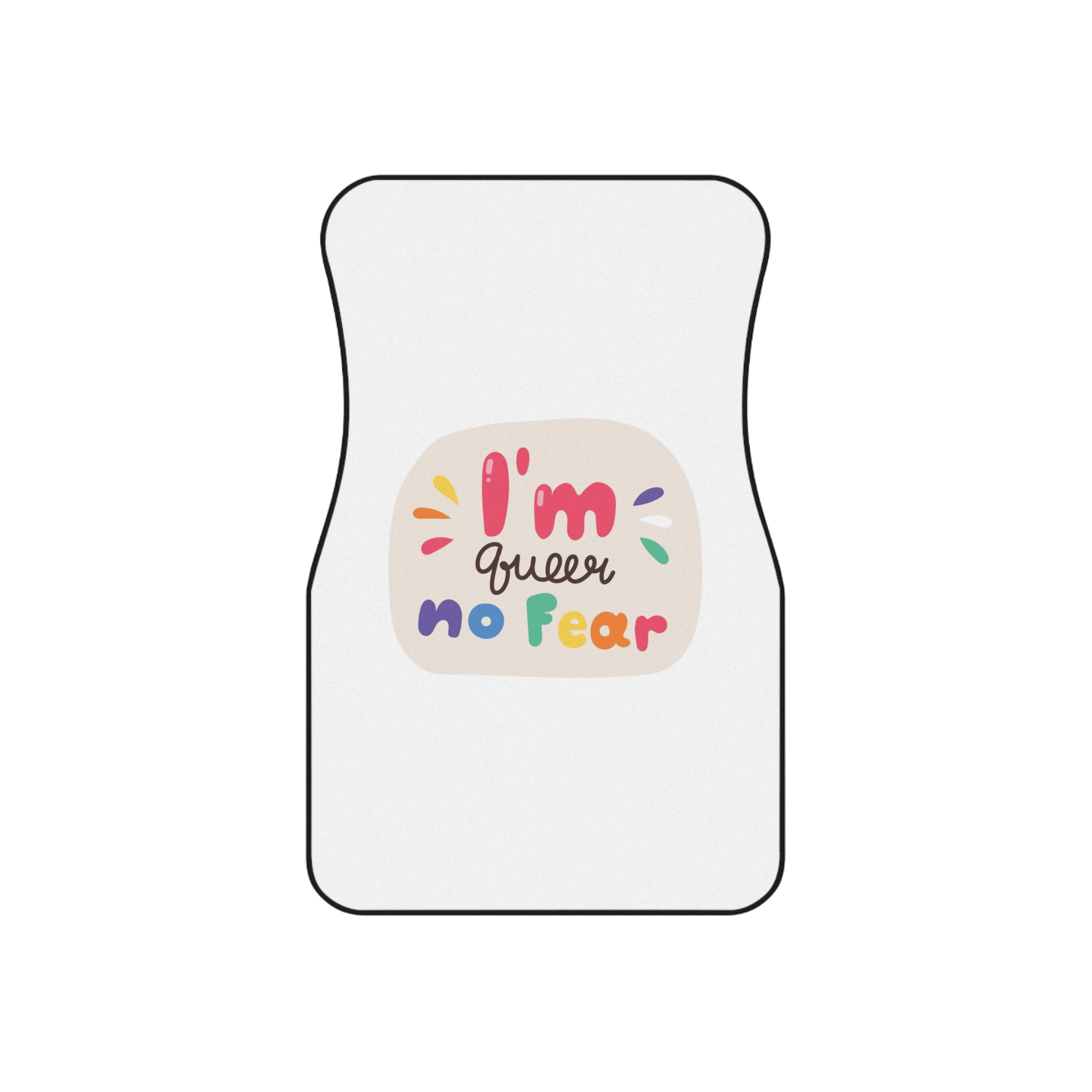 Lgbt Sticker Pack White Background Lgbtq Set Symbol Lgbt Pride Community Rainbow Elements Vector Hand Draw Illustration Hand Drawn Lettering(3) Car Mats Set Of 4 - Image 2