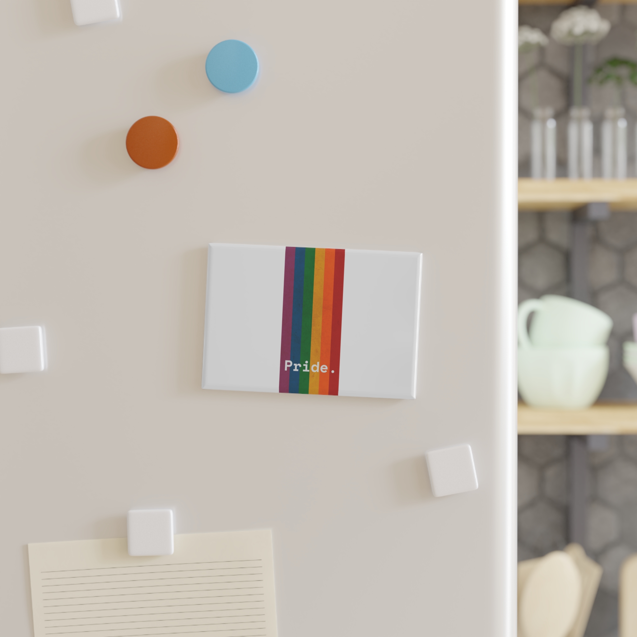 Poster With Rainbow Pride Concept Button Magnet Rectangle 1 And 10 Pcs - Image 3