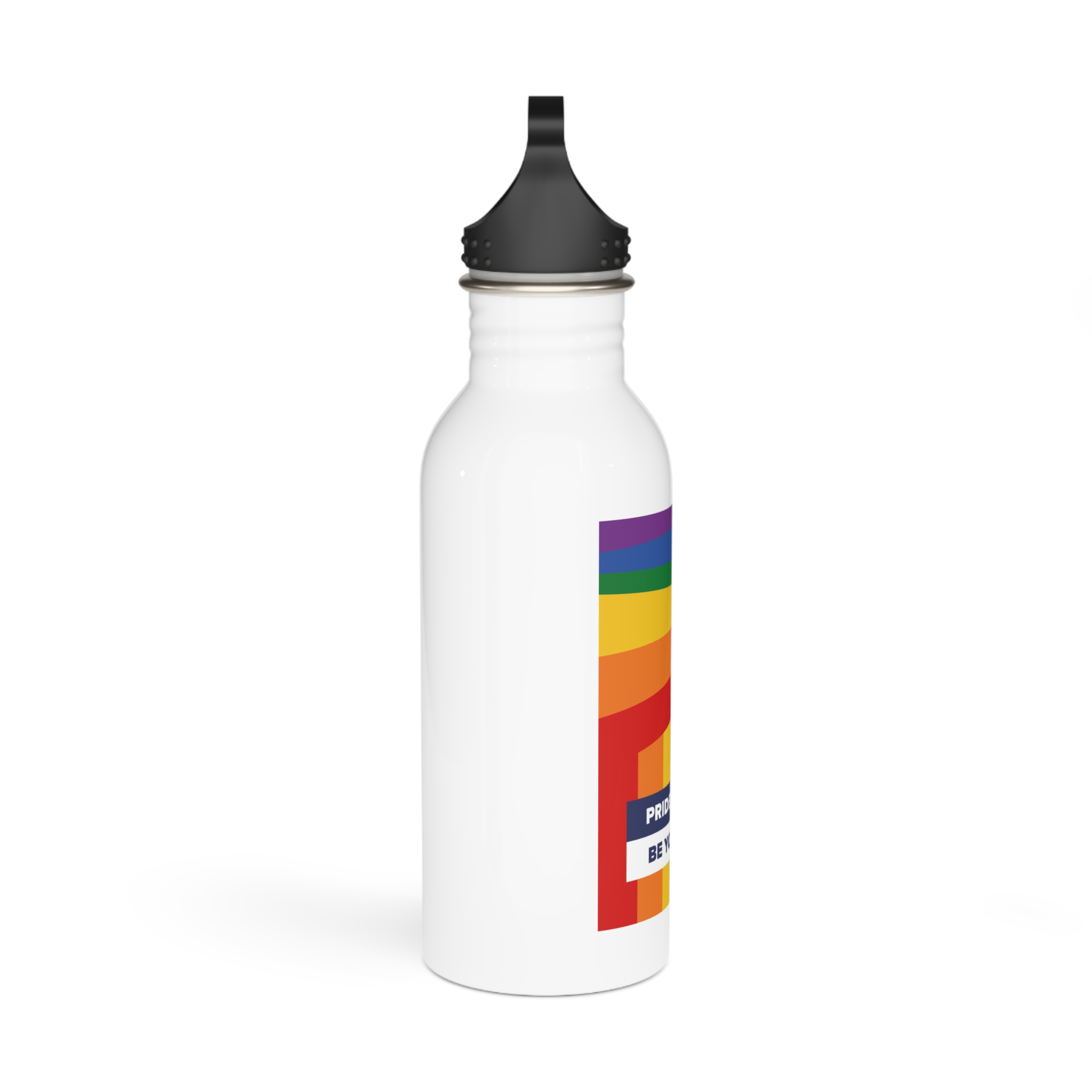 Lgbt Pride Month June Lesbian Gay Bisexual Transgender Lgbtq Flag Rainbow Vector(2)2 Stainless Steel Water Bottle - Image 2