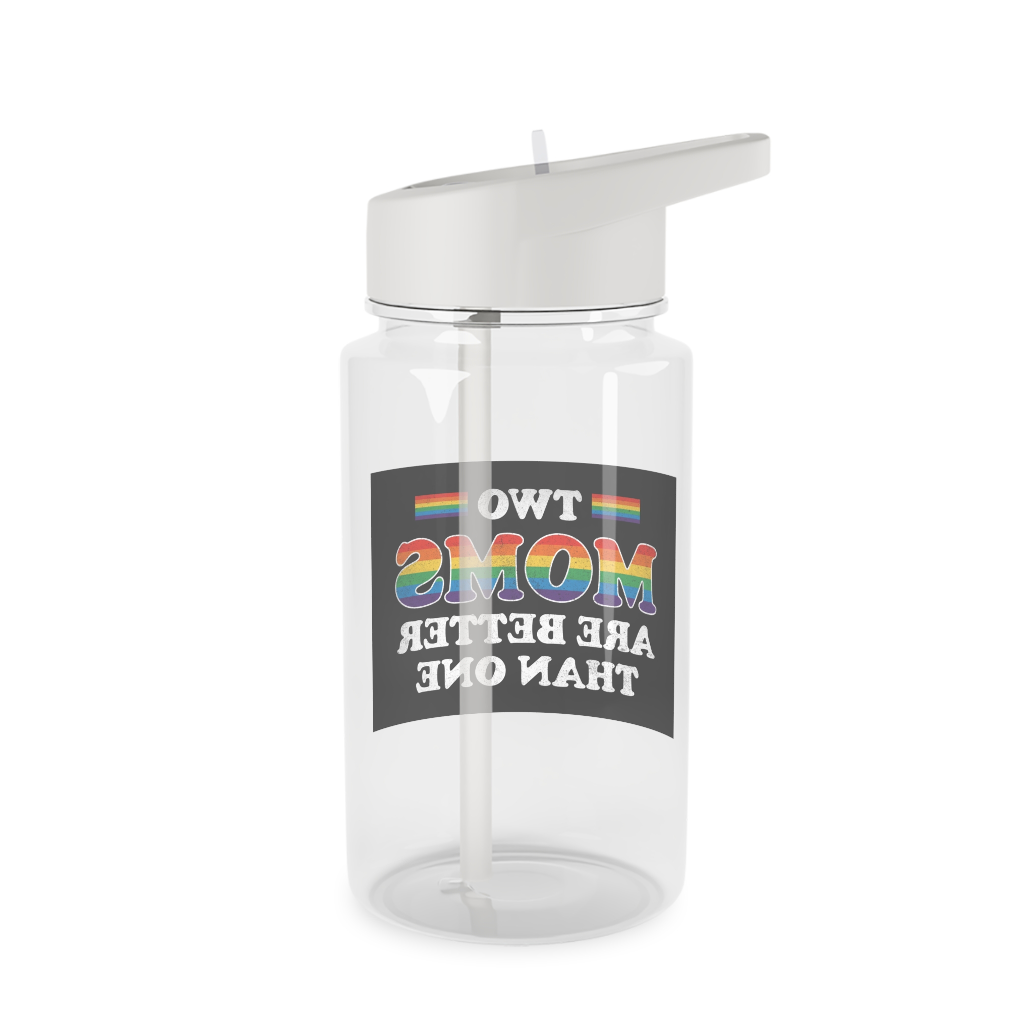 Pride Gay Rainbow Typography Vector Premium T Shirt(2) Tritan Water Bottle - Image 2