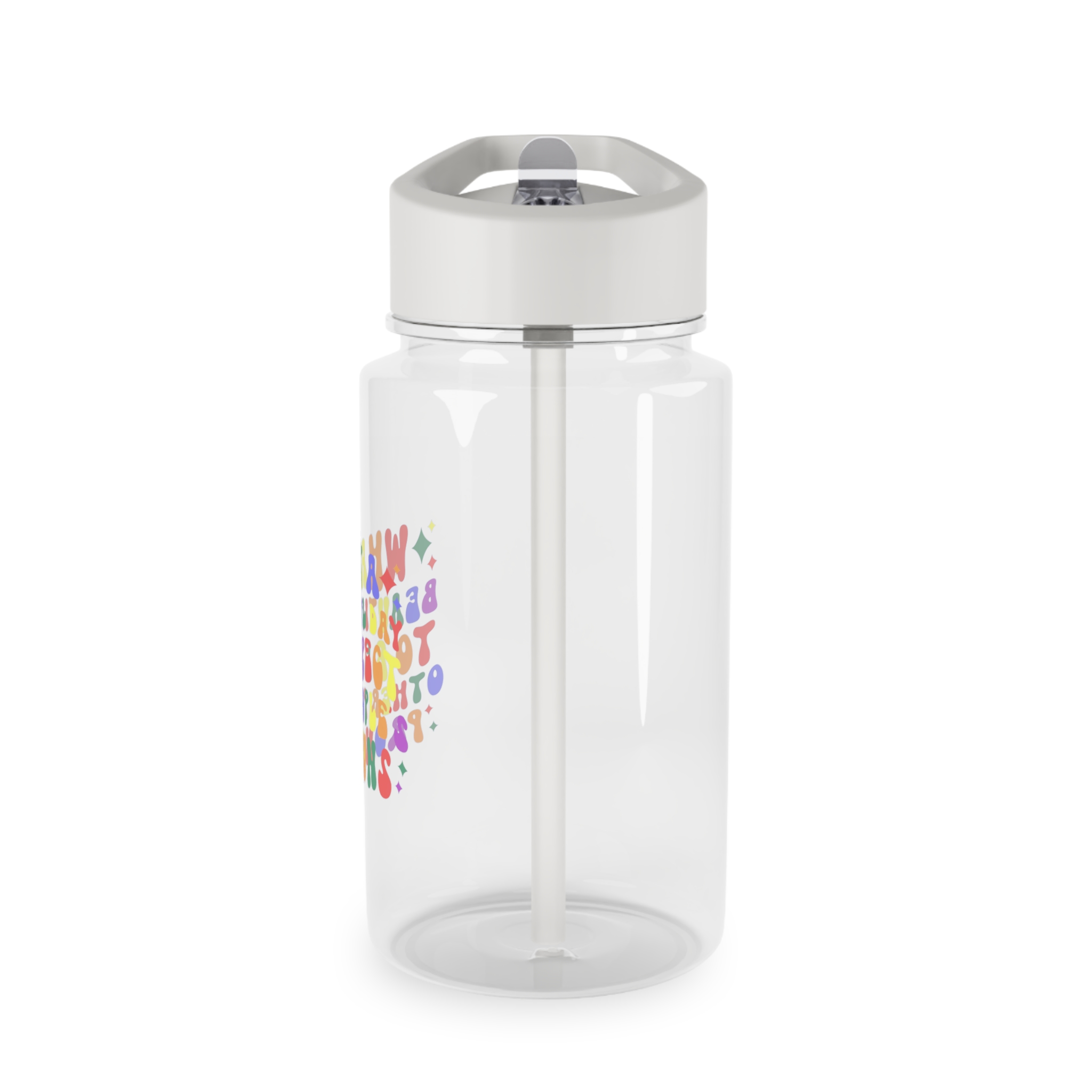 Pride Lgbt Gay Retro Tshirt Design(1) Tritan Water Bottle - Image 3