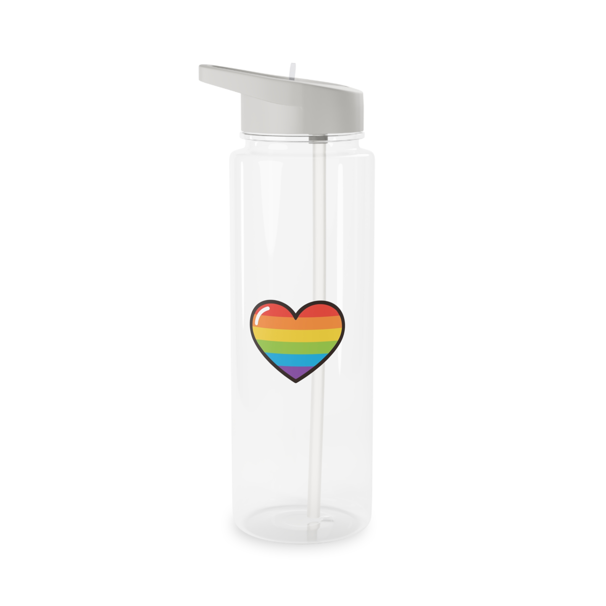 Lgbtq Pride Rainbow Heart Icon1 Tritan Water Bottle - Image 5