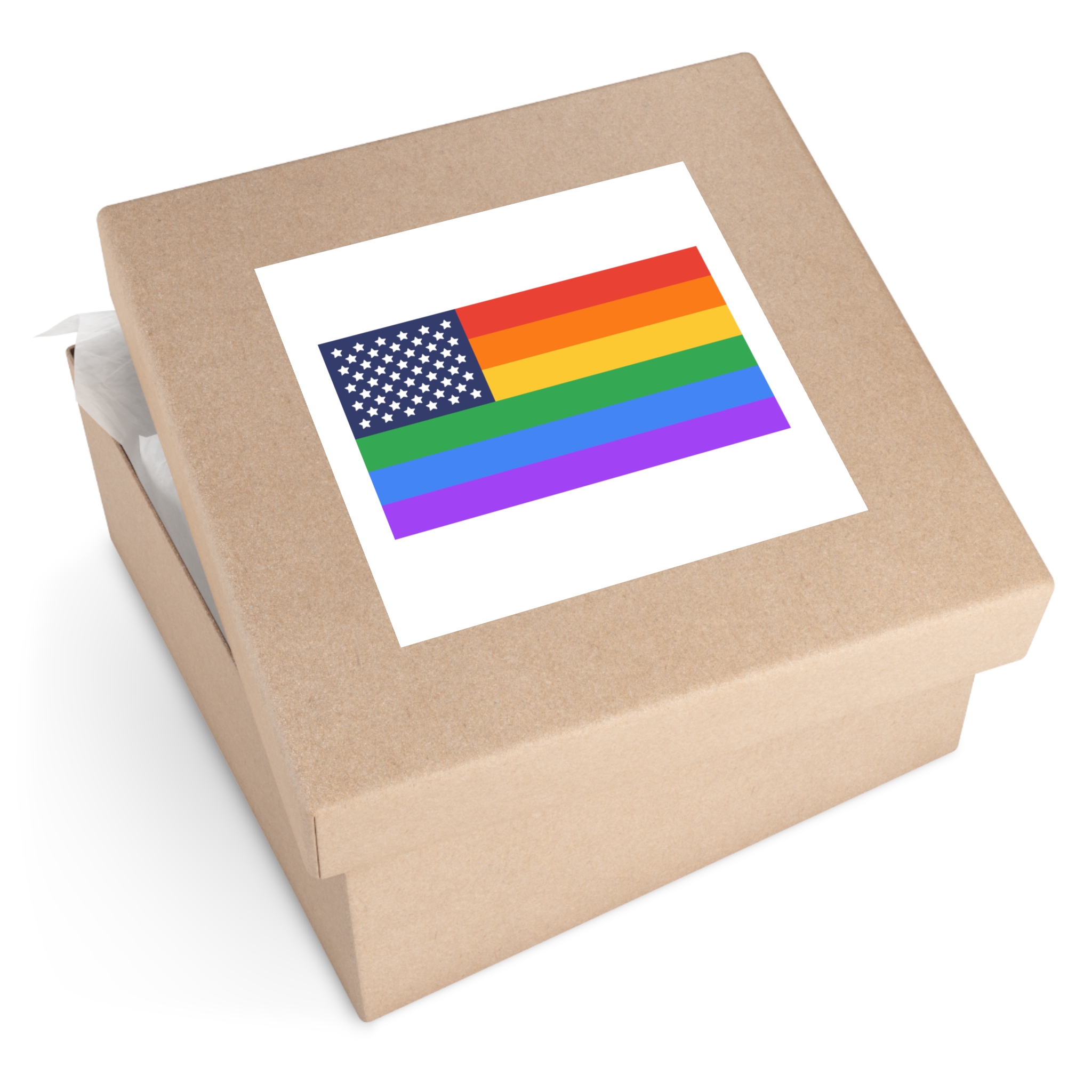 Lgbt Pride Month June Lesbian Gay Bisexual Transgender Lgbtq Flag Rainbow Vector (1) Laminate Stickers Square - Image 59
