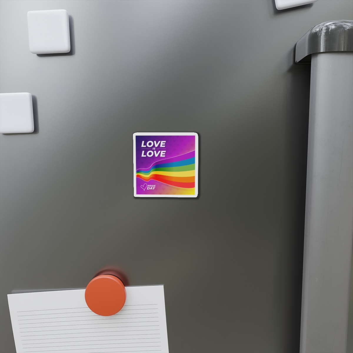 Colorful Pride Day Flag Concept Die Cut Magnets - Image 2