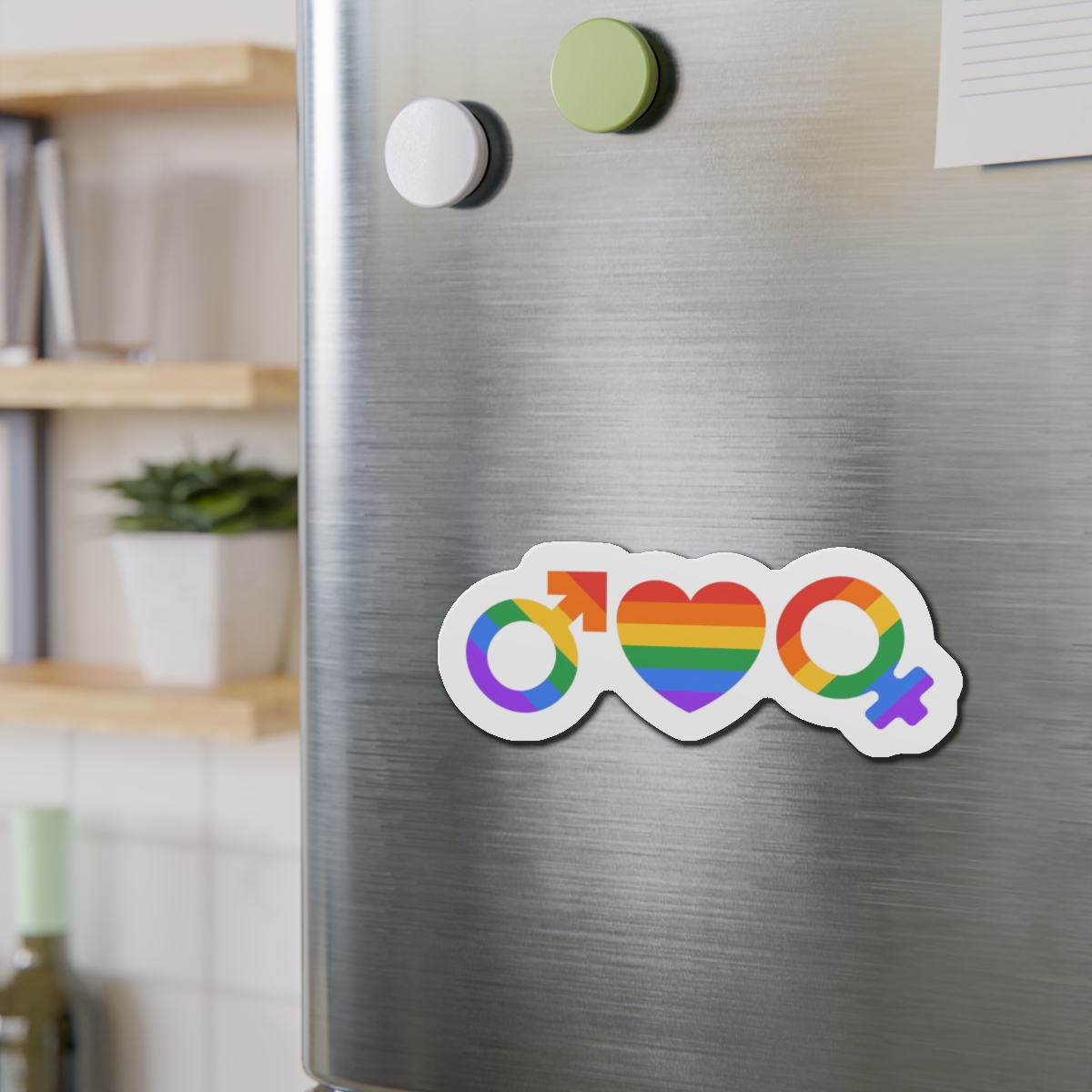 Lgbt Pride Month June Lesbian Gay Bisexual Transgender Lgbtq Flag Rainbow Vector(2) Die Cut Magnets - Image 15
