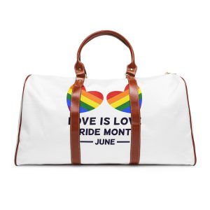 Lgbtq Pride Month June Every Year Rainbow Sign Pride Community Design Banner Poster Card Background Template Waterproof Travel Bag