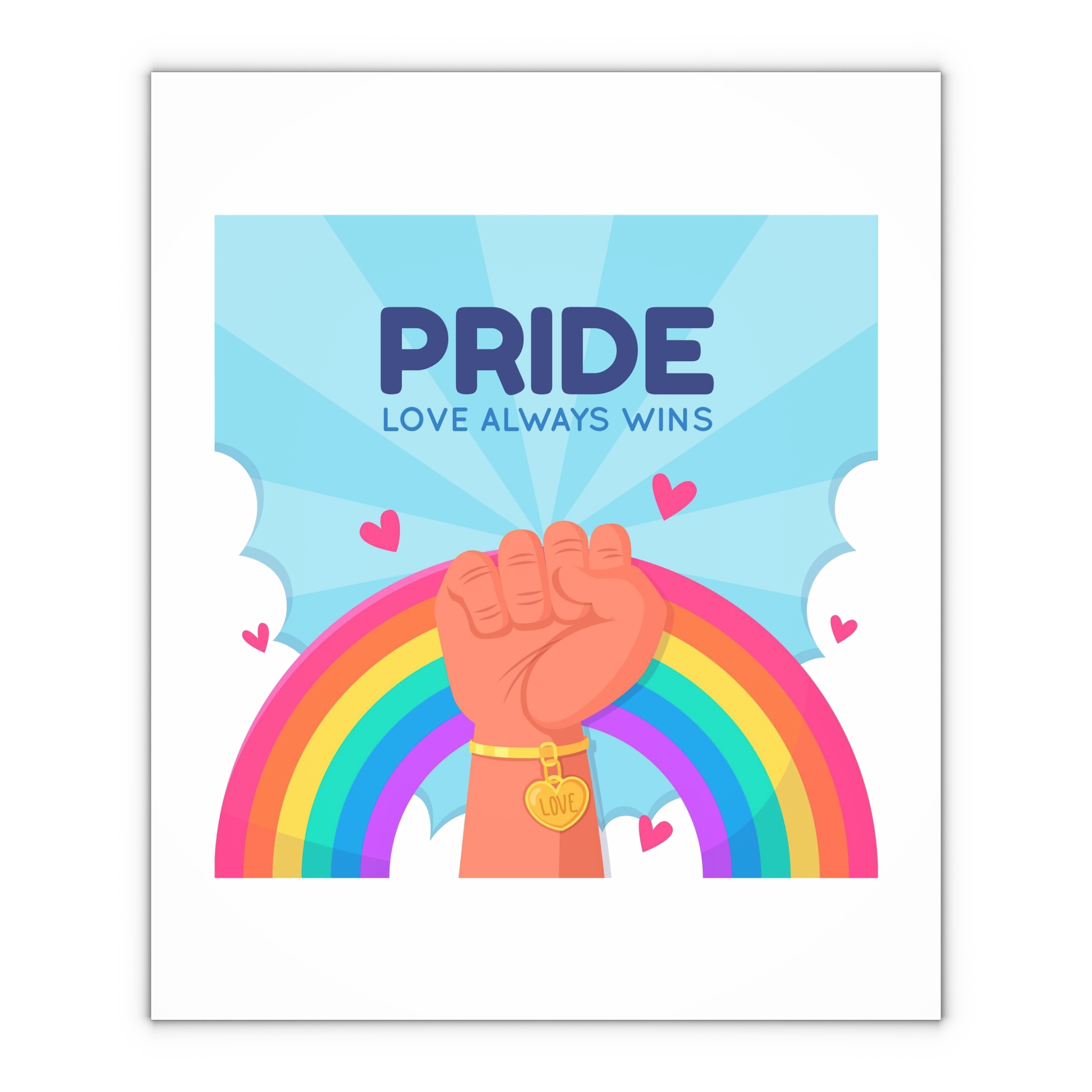 Pride Day Concept Gift Wrapping Paper Sheets 1pc - Image 4