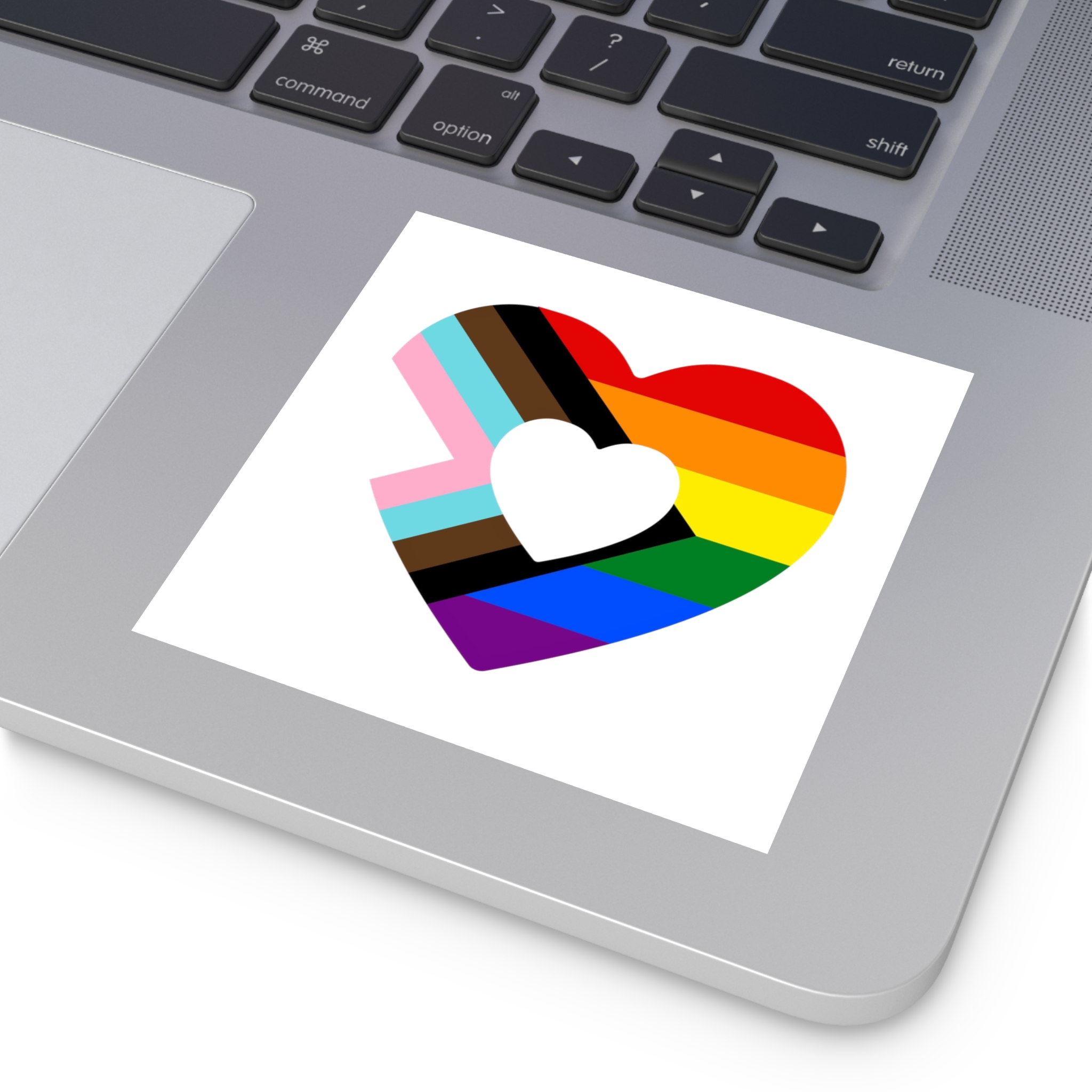 Progress Pride Flag Progress Pride Rainbow Flags Lgbtq Flag Laminate Stickers Square - Image 31