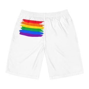 Watercolor Pride Day Flag Mens Board Shorts Aop