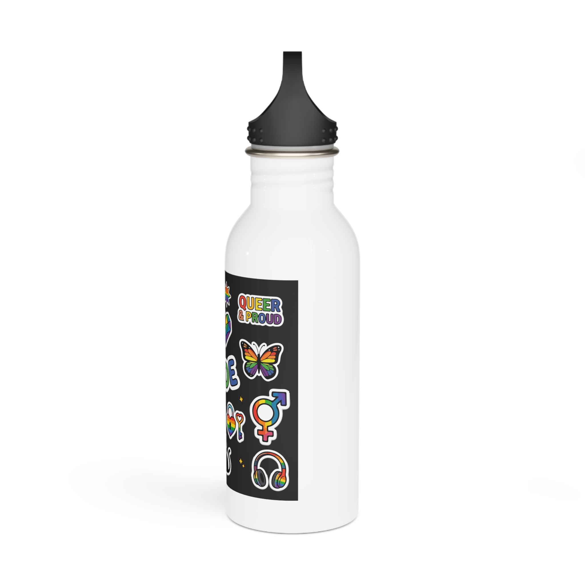 Lesbian Pride Design 33FA23 Stainless Steel Water Bottle - Image 4