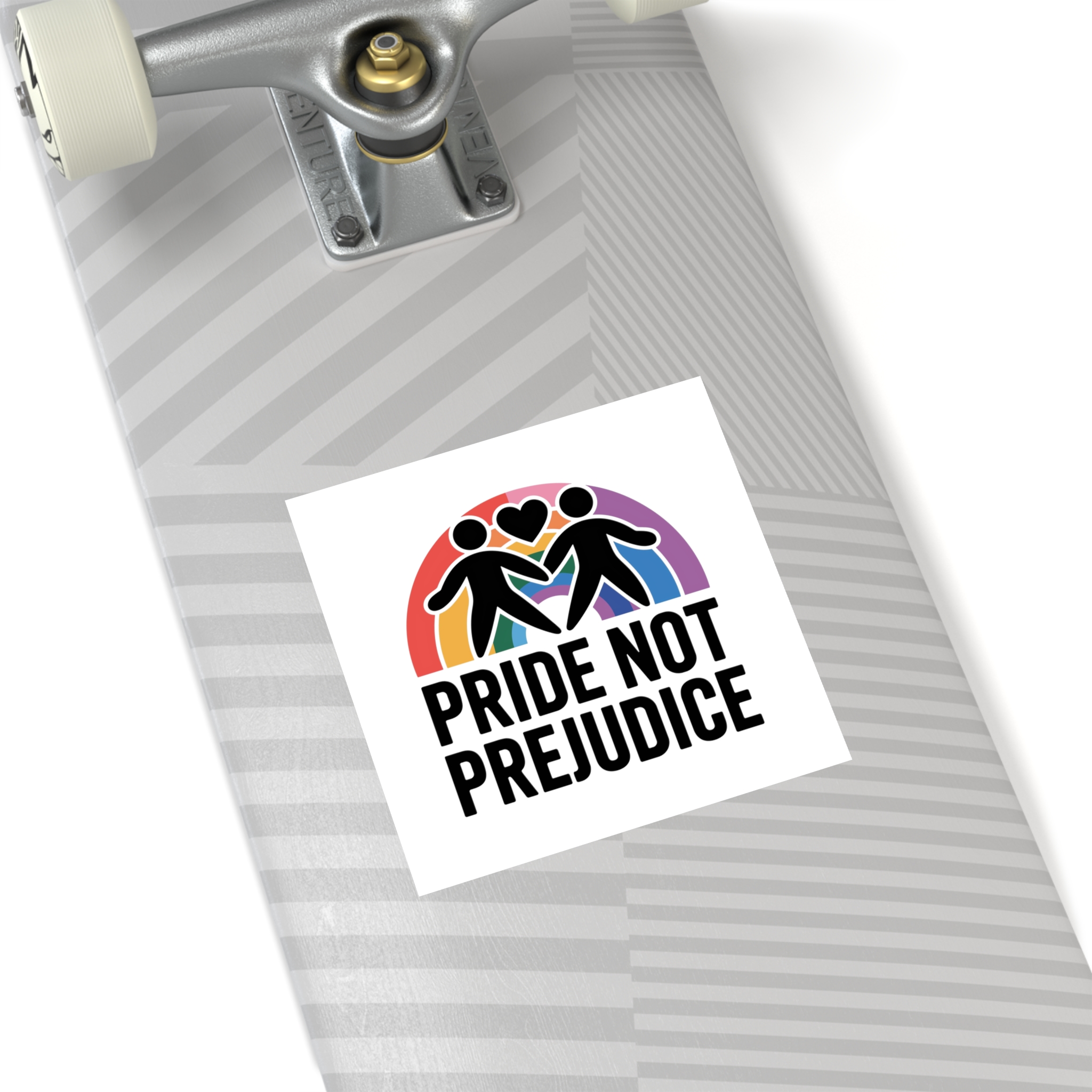 Pride Prejudice T Shirt Design Isolated White Background Laminate Stickers Square - Image 40