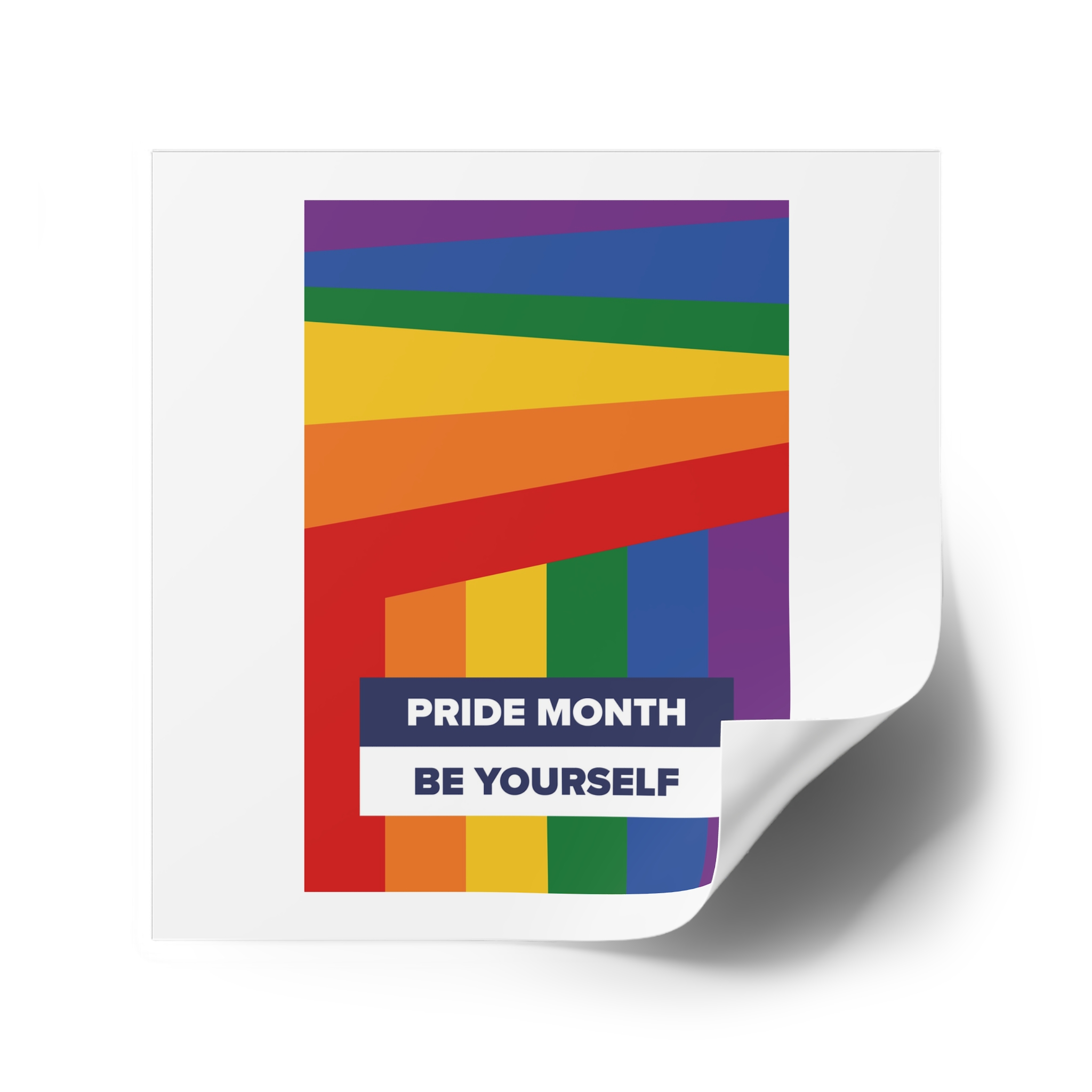 Lgbt Pride Month June Lesbian Gay Bisexual Transgender Lgbtq Flag Rainbow Vector(2)2 Laminate Stickers Square - Image 46