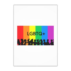 Rainbow Lgbt Lgbtqia Pride Flag Sign Flat Icon Gift Wrapping Paper Sheets 1pc