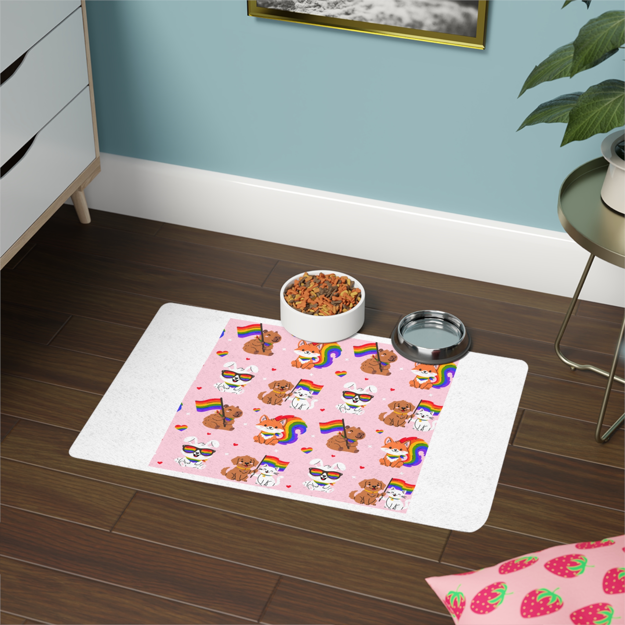Lesbian Pride Design F6321F Pet Food Mat 12x18 - Image 4
