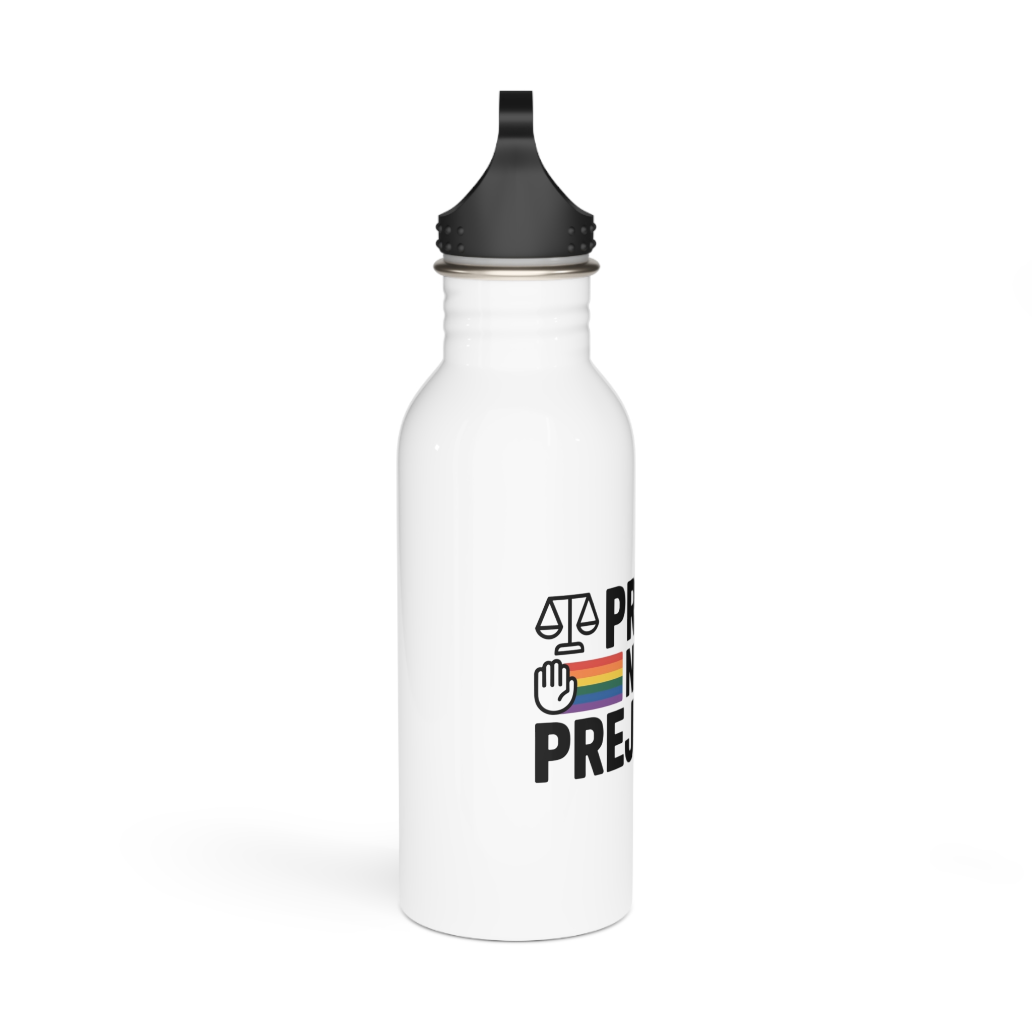 Pride Prejudice T Shirt Design Isolated White Background 2 Stainless Steel Water Bottle - Image 2