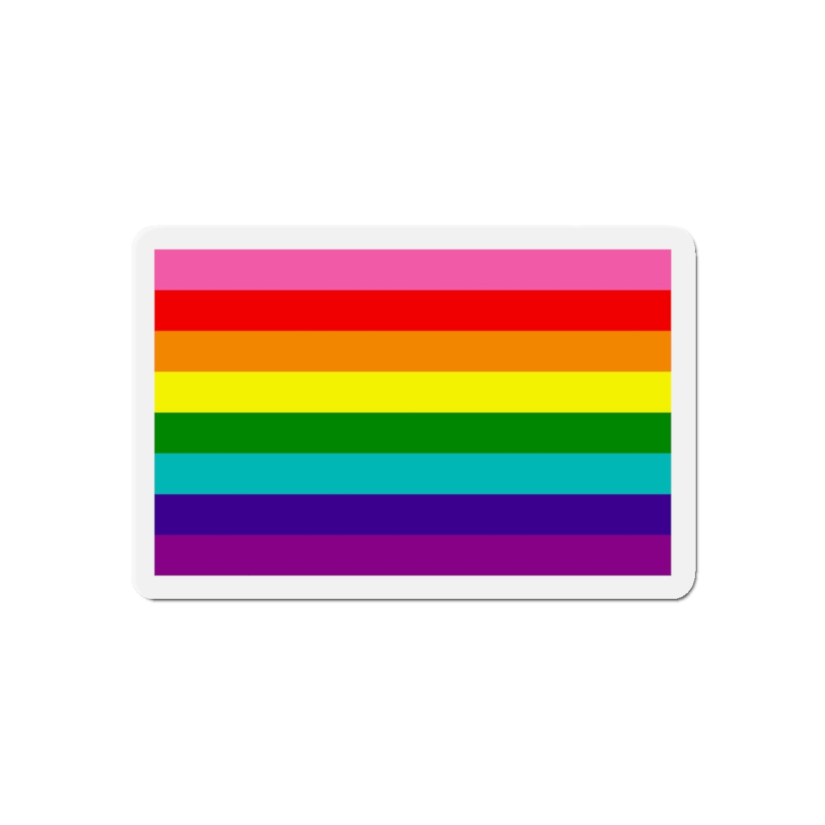 Gay Flag Rainbow Lgbt Pride Flag Global Symbol Equality Diversity Lgbtq Rights Love Acceptance Publi Die Cut Magnets - Image 4