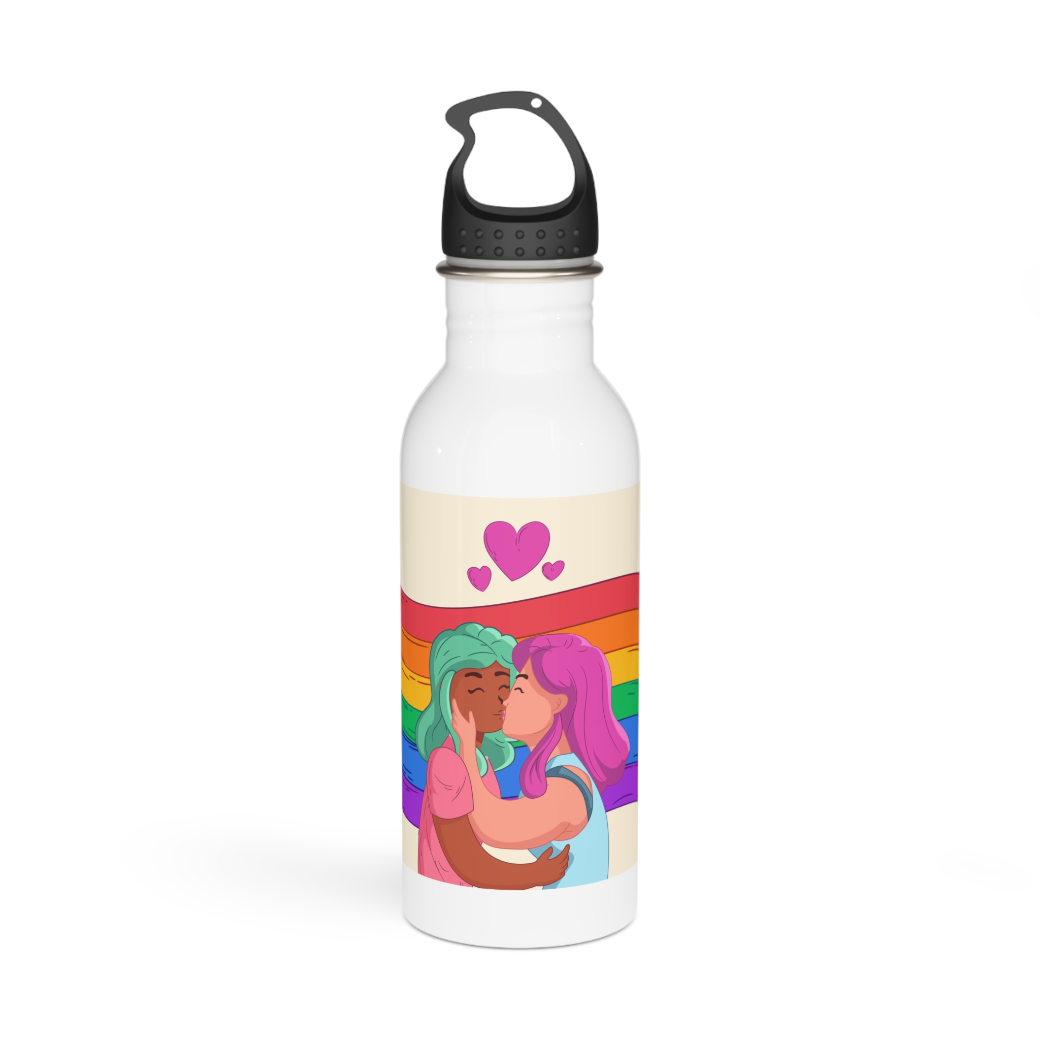 Lesbian Pride Design 4C2A50 Stainless Steel Water Bottle