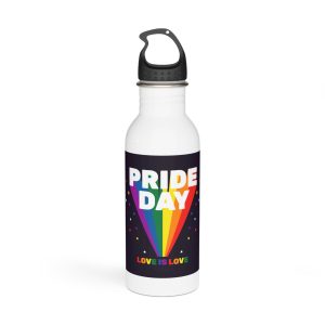 Colorful Pride Day Celebration Concept Stainless Steel Water Bottle