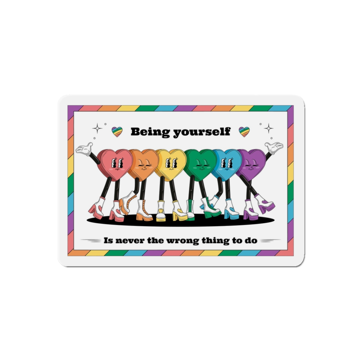 Illustration Pride Month Celebration Die Cut Magnets - Image 4