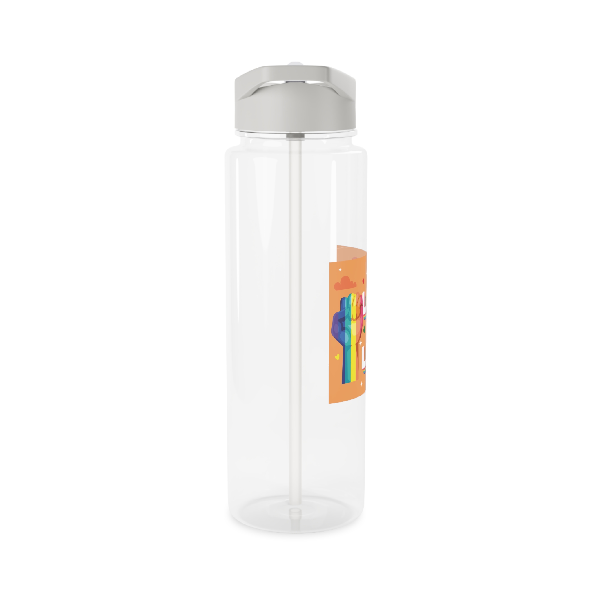 Love Is Love Lettering With Fist Tritan Water Bottle - Image 8