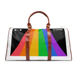 Modern Colorful Pride Zoom Background Waterproof Travel Bag