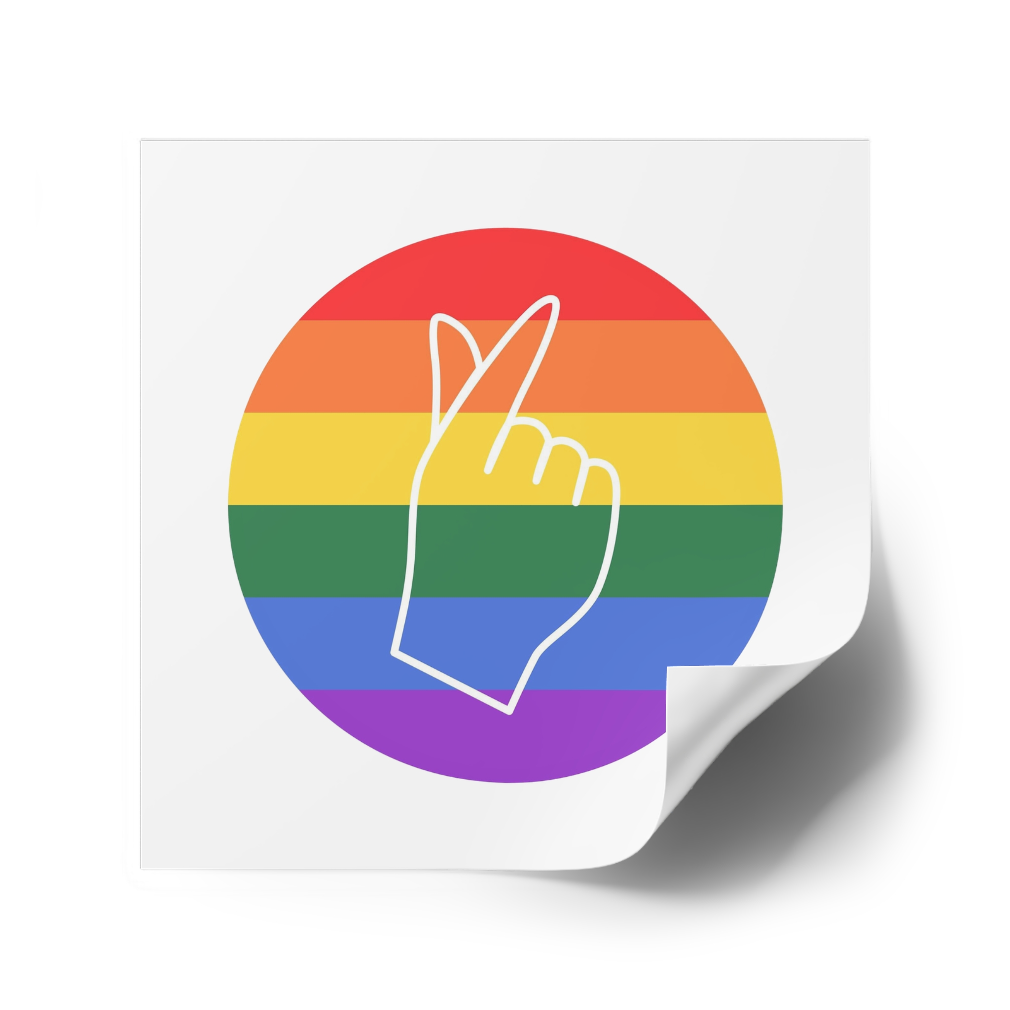 Lgbtq Diversity Rainbow Pride Concept Vector Isolated Illustration Laminate Stickers Square - Image 74