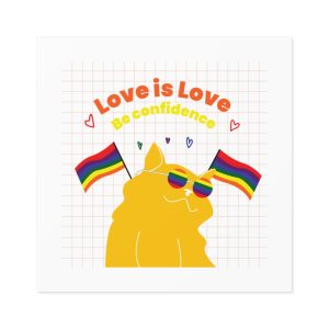 Pride Month Flat Design Illustration Laminate Stickers Square