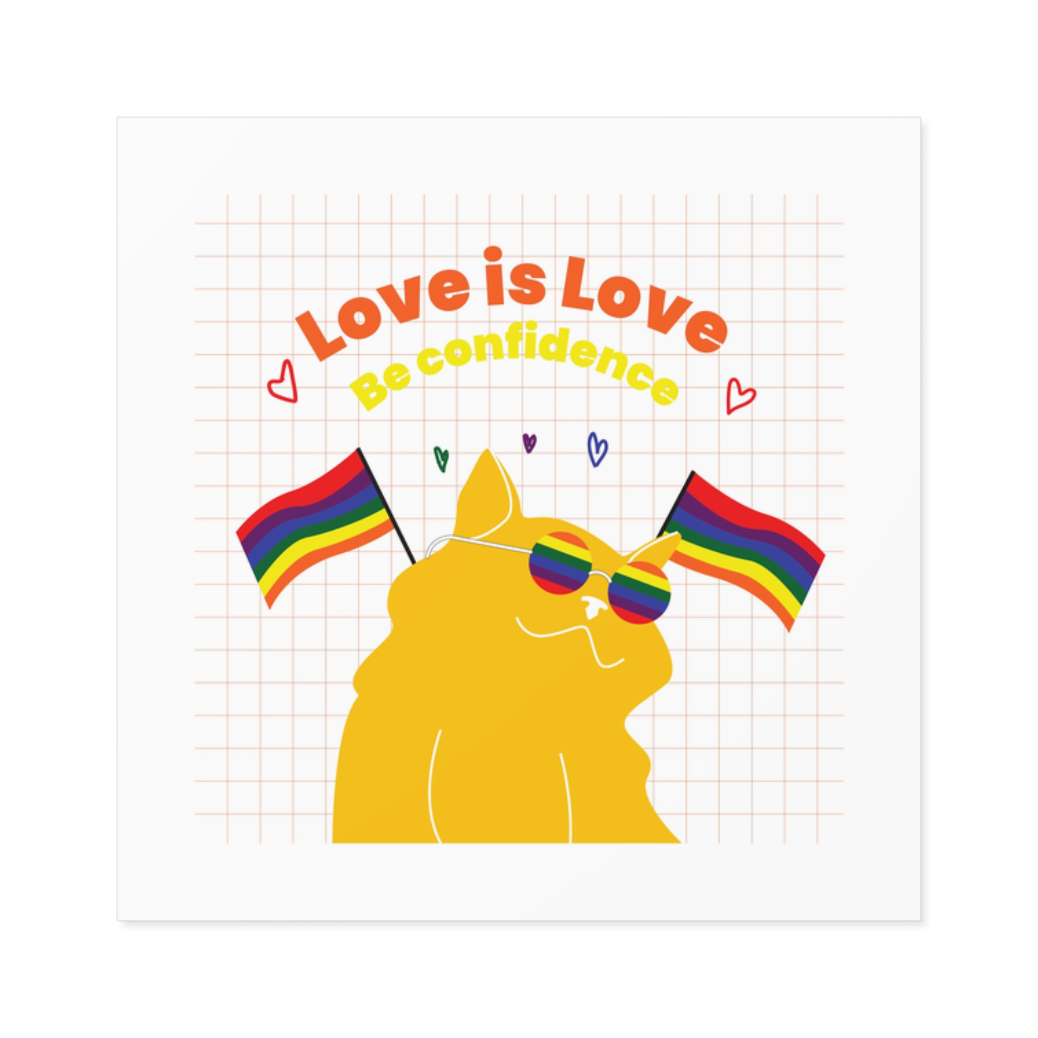 Pride Month Flat Design Illustration Laminate Stickers Square - Image 65