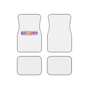Lgbt Sticker Pack White Background Lgbtq Set Symbol Lgbt Pride Community Rainbow Elements Vector Hand Draw Illustration Hand Drawn Lettering Copia Car Mats Set Of 4