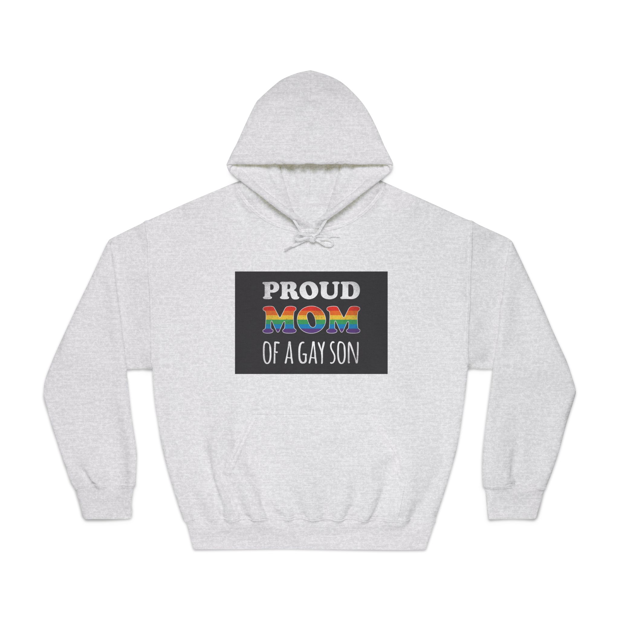 Mother Day Pride Rainbow Typography Vector Premium T Shirt(4) Unisex Dryblend Hooded Sweatshirt - Image 5
