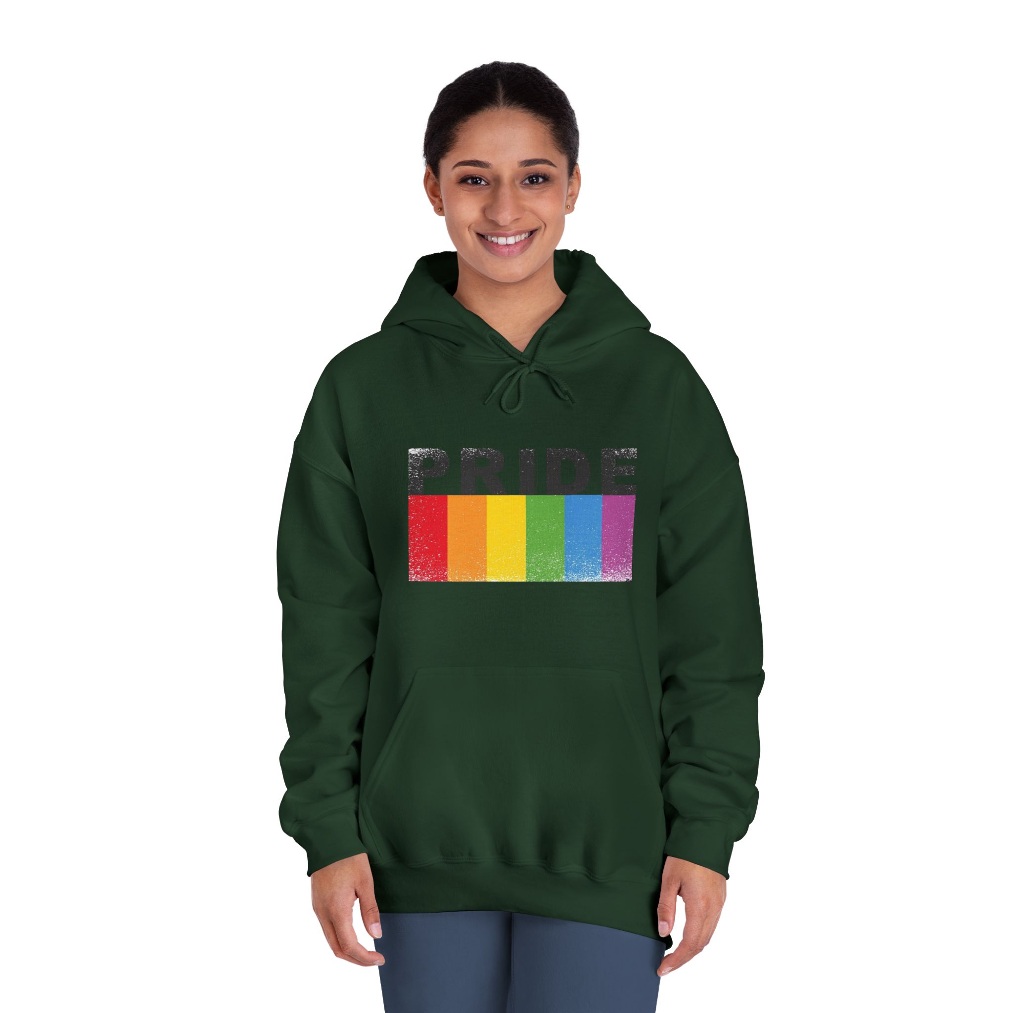 Pride Banner Unisex Dryblend Hooded Sweatshirt - Image 24