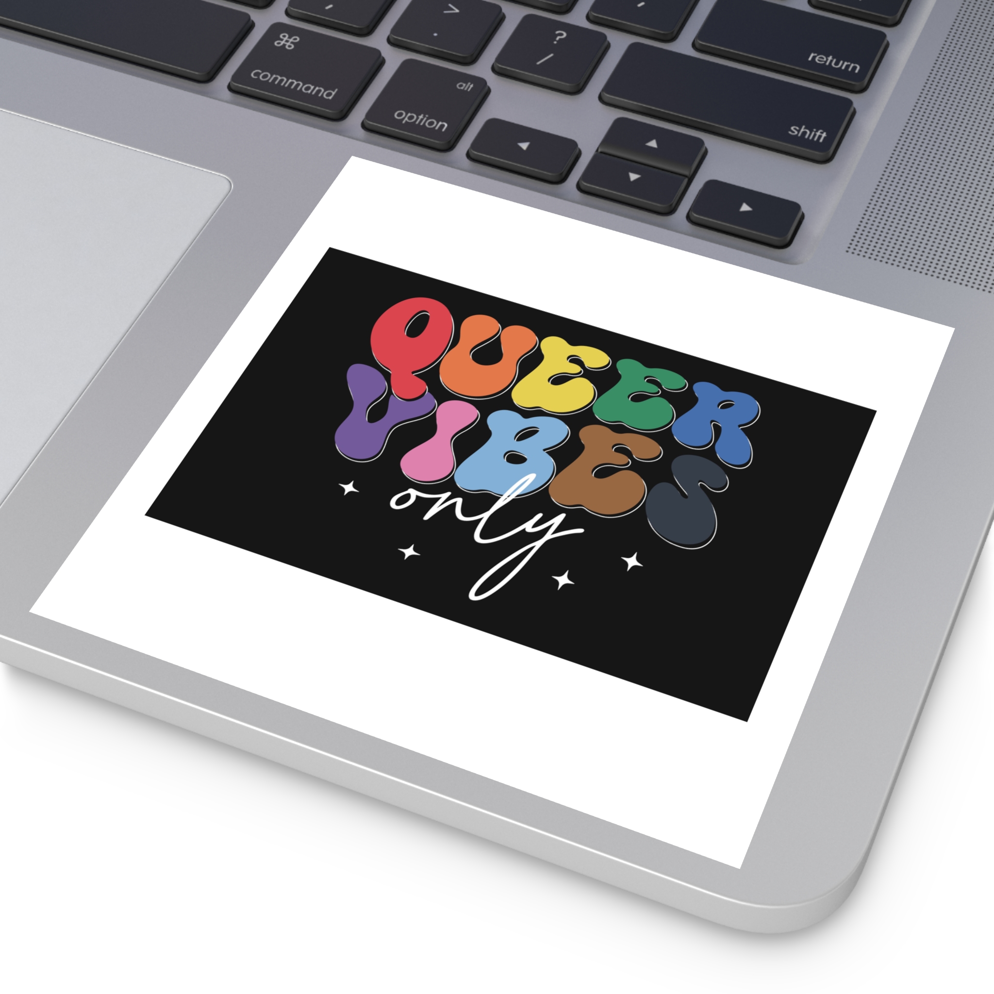 Pride Lgbtq Gay Typography Vector Tshirt Design(1) Laminate Stickers Square - Image 35