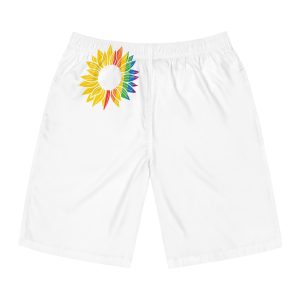 Sunflower Pride Gay Rainbow Tshirt Design Mens Board Shorts Aop