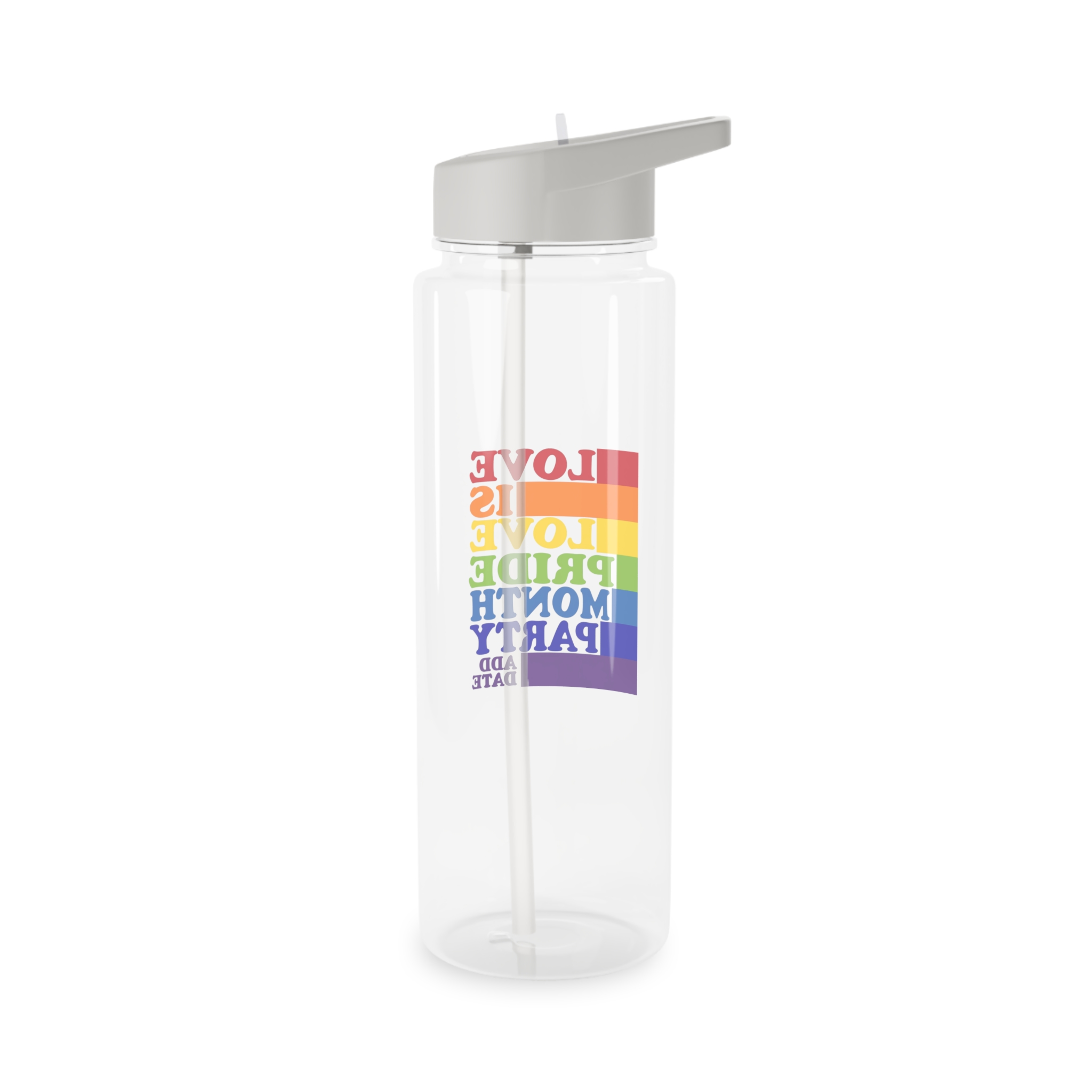 Love Is Love Pride Month Party Poster Flyer Social Media Post Design Tritan Water Bottle - Image 6