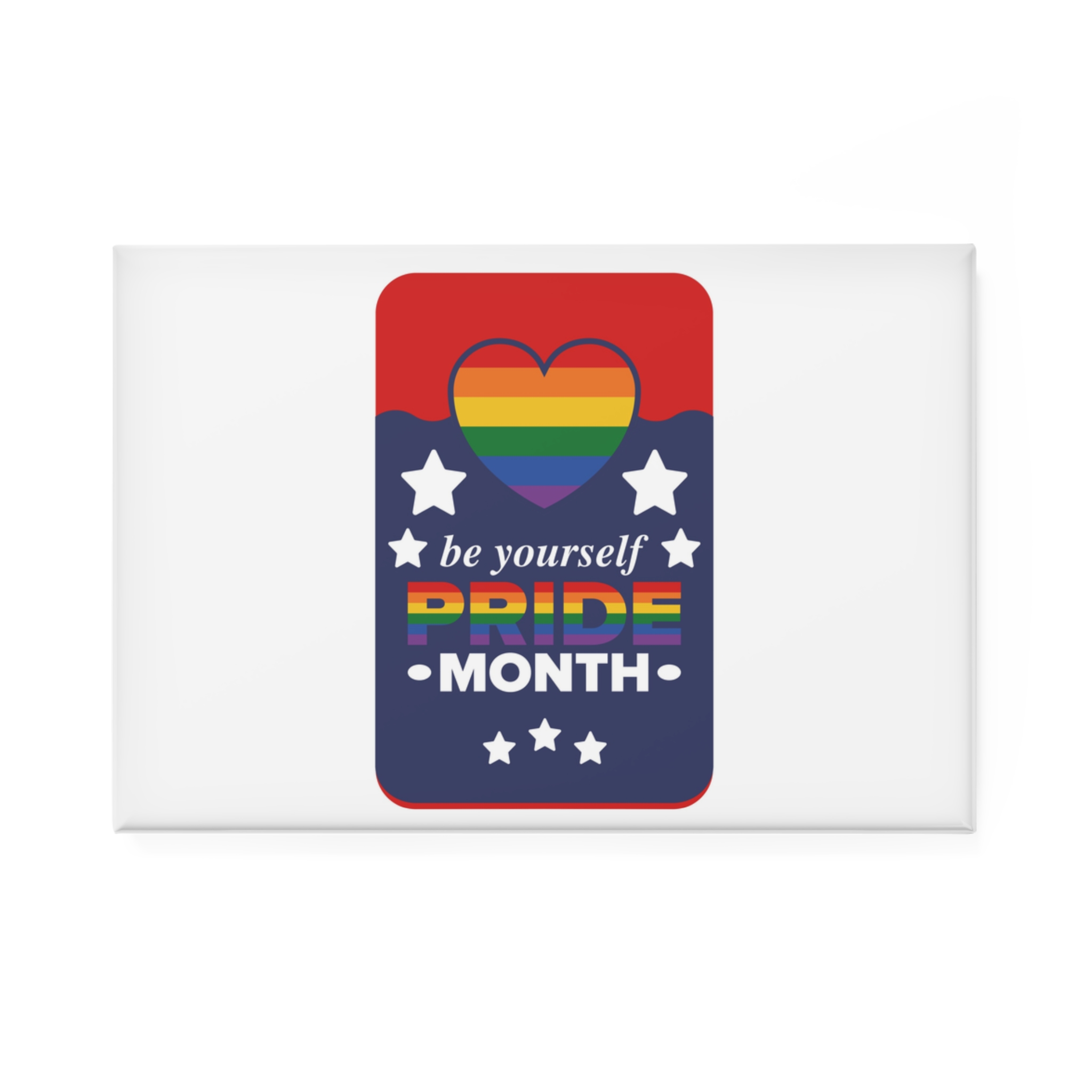 Lgbt Pride Month June Lesbian Gay Bisexual Transgender Love Lgbtq Flag Rainbow Vector Button Magnet Rectangle 1 And 10 Pcs - Image 5