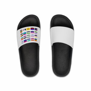 Lgbtq Community Flags Set Lgbt Sexual Identity Pride Flags Collection Rainbow Lesbian Gay Bisexual Mens Slide Sandals