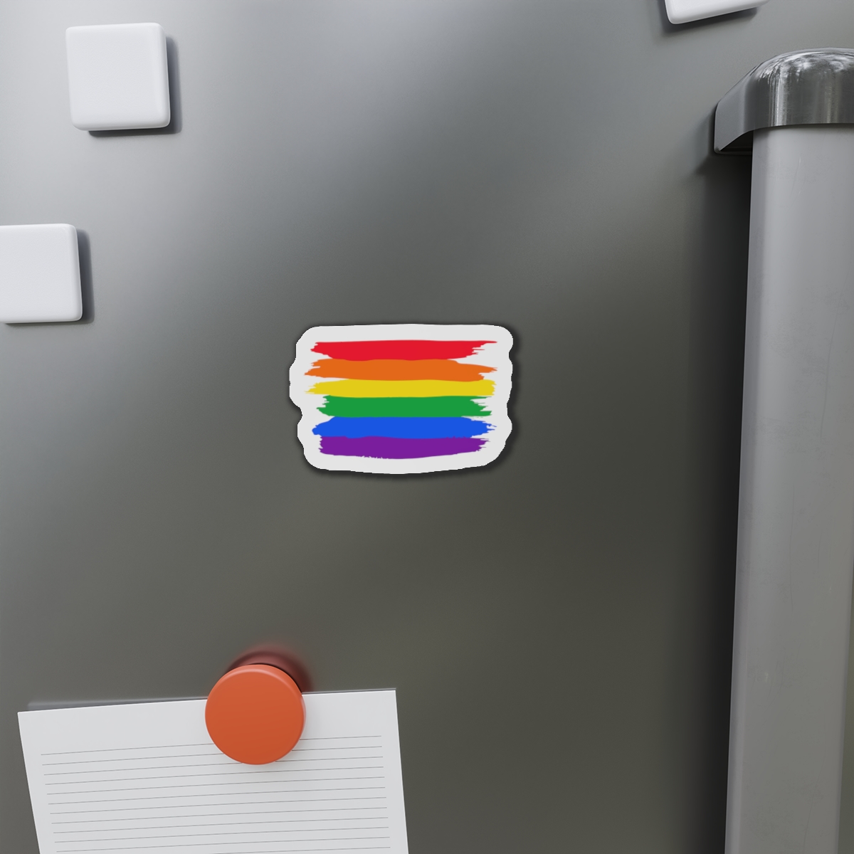 Watercolor Pride Day Flag Die Cut Magnets - Image 8