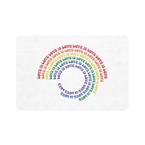Pride Lgbtq Gay Typography Vector Tshirt Design Pet Food Mat 12x18