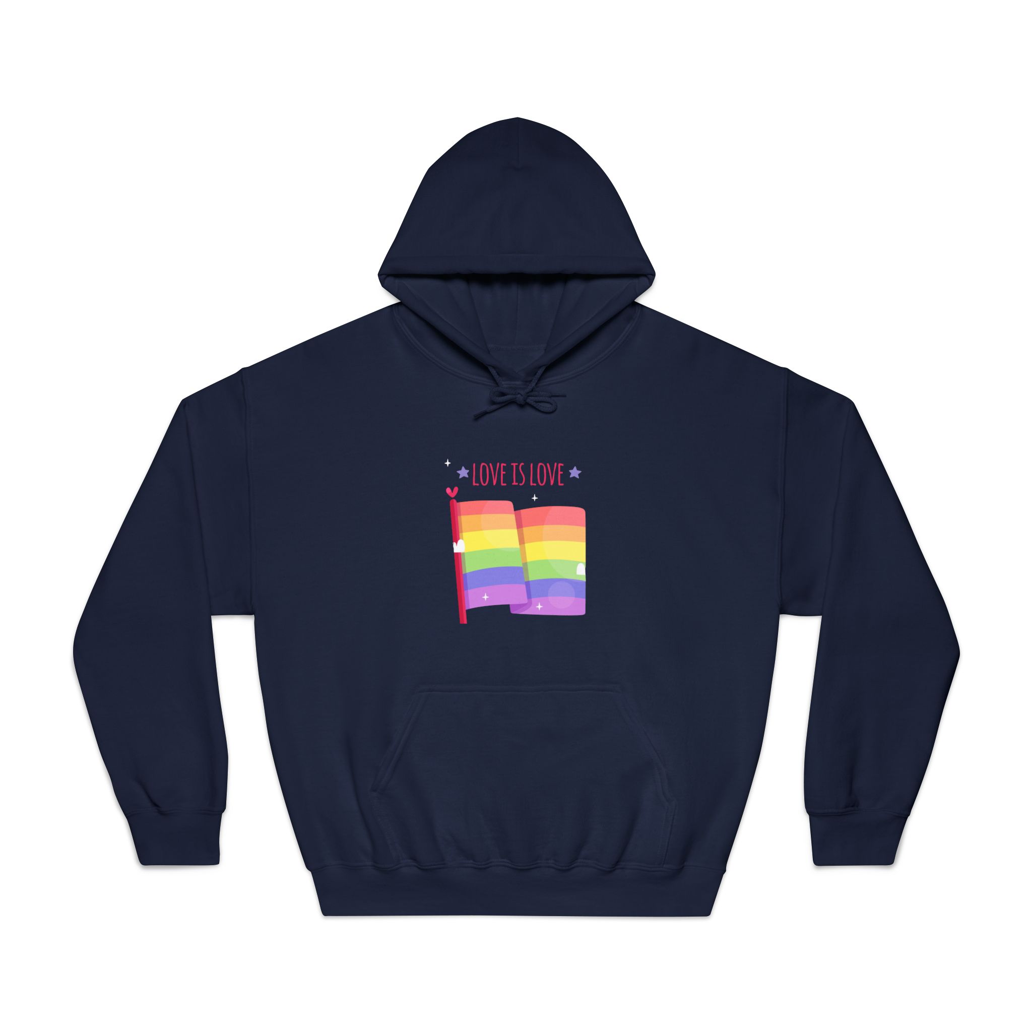 Pride Day Flag With Love Unisex Dryblend Hooded Sweatshirt - Image 29