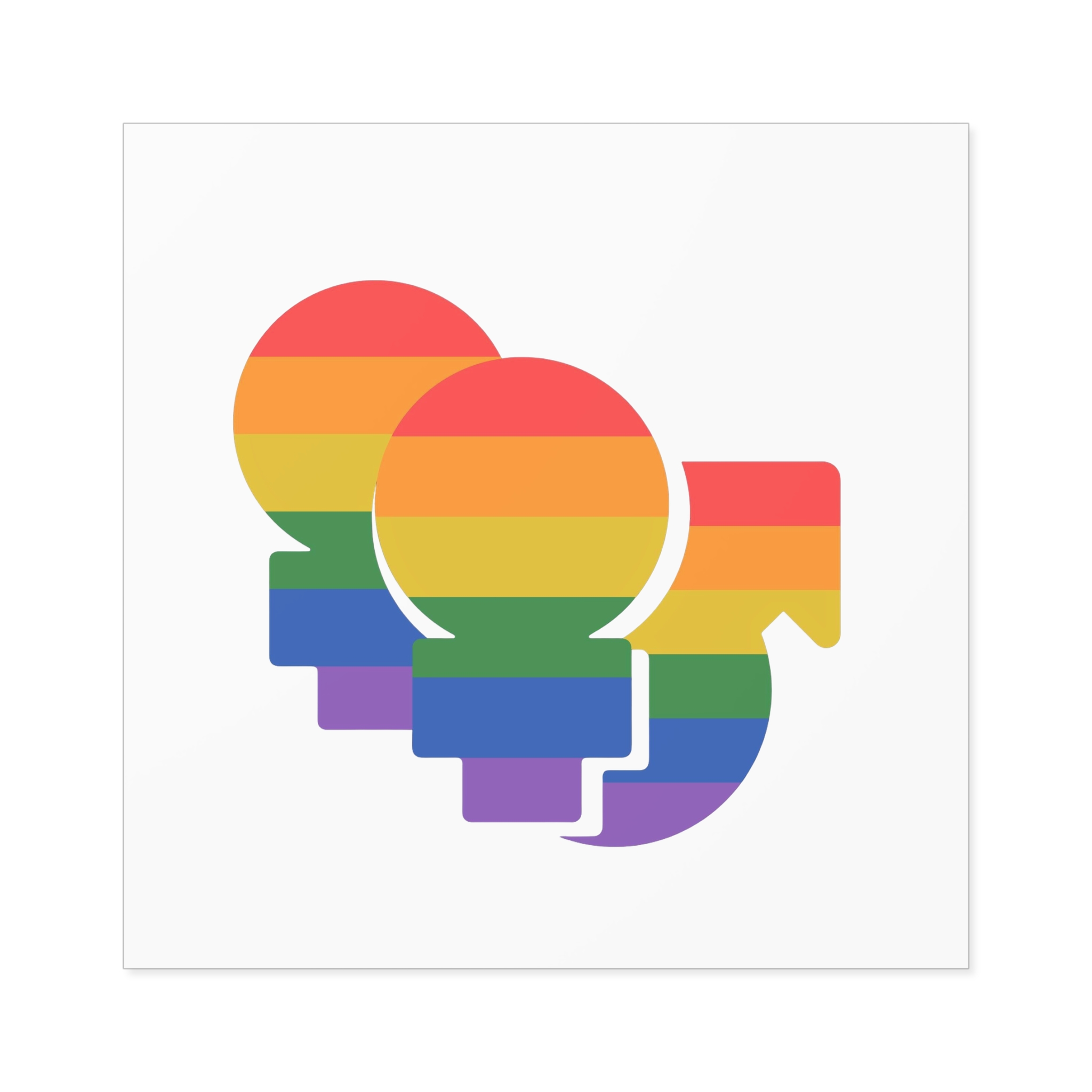 Lgbt Icon Isolated Black Background Diversity Human Right Concept Lgbt Community Vector Flat Illustration Poster Card Banner Laminate Stickers Square - Image 61